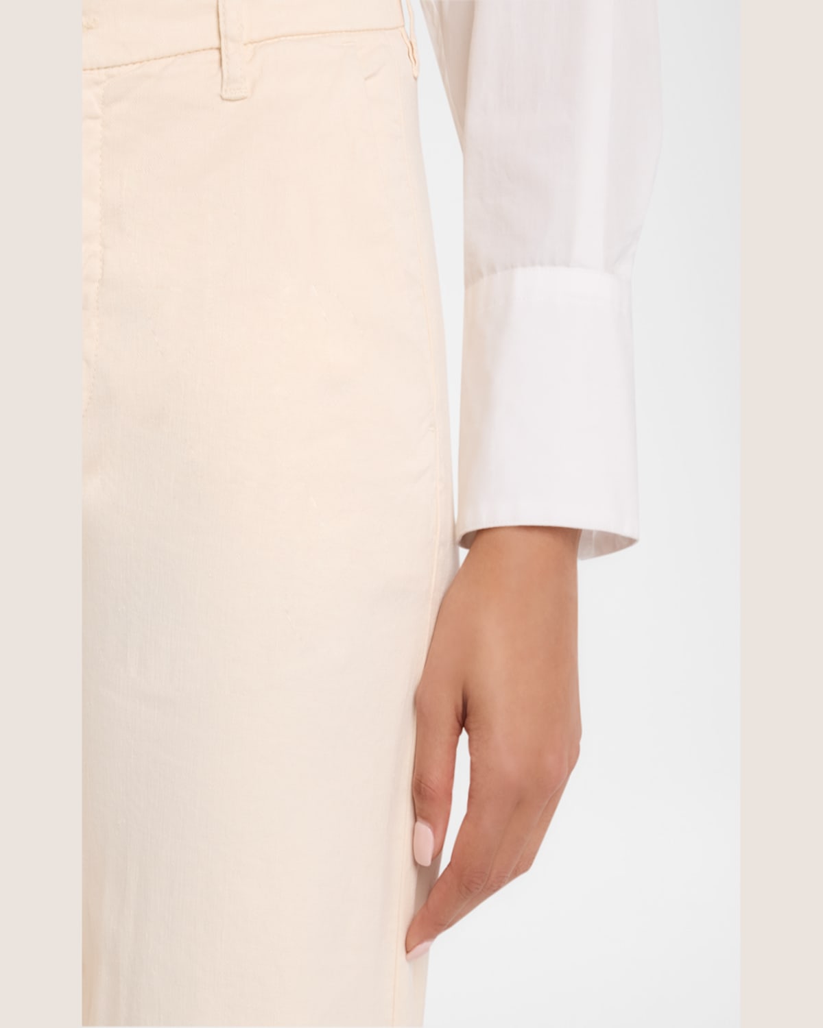Kobi Halperin Shay Wide-leg Linen Blend Pants In Ecru