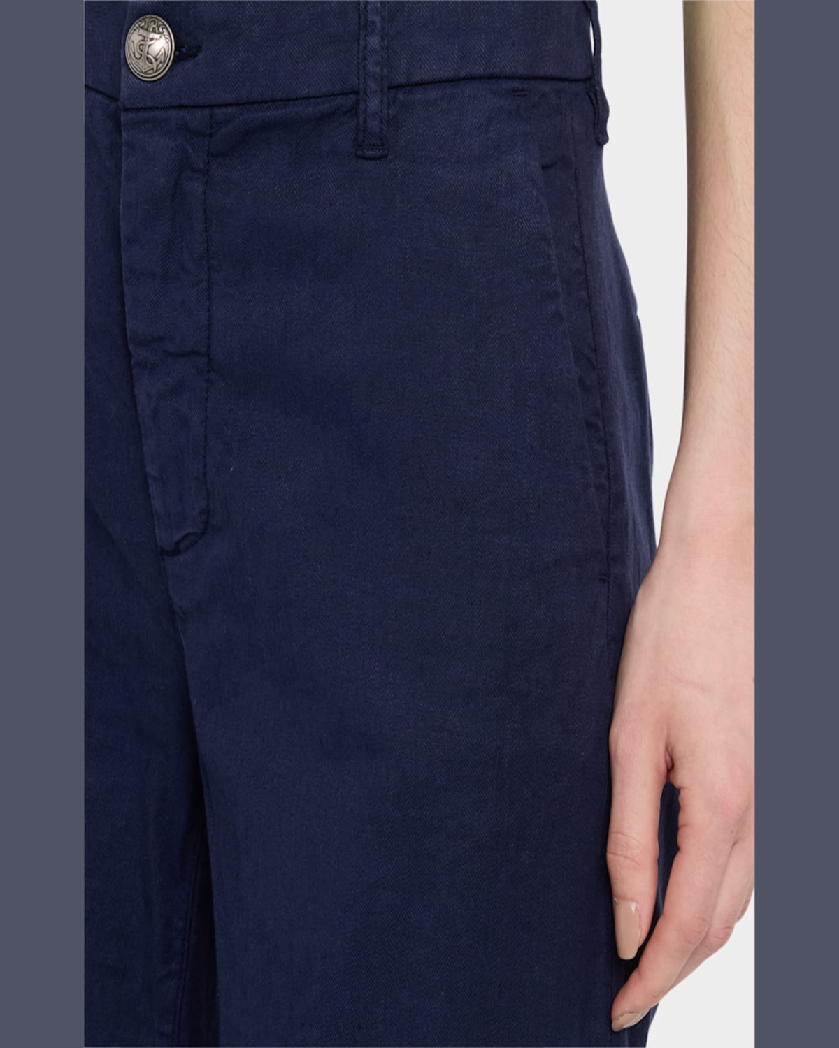 Kobi Halperin Shay Wide-leg Linen Blend Pants In Midnight Blue