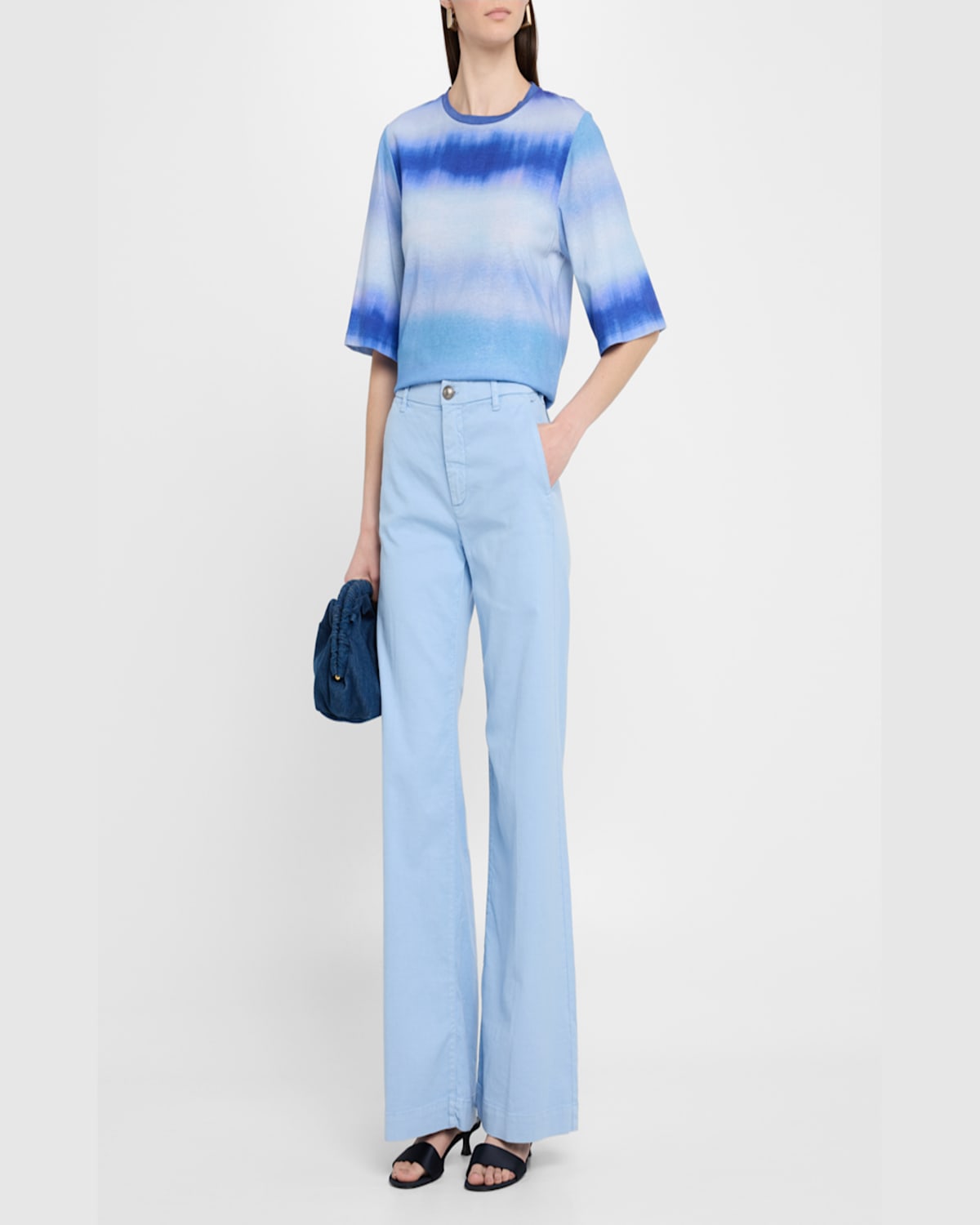 Kobi Halperin Shay Wide-leg Linen Blend Pants In Ice