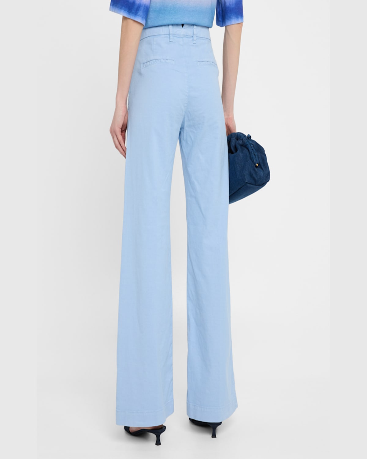 Kobi Halperin Shay Wide-leg Linen Blend Pants In Ice