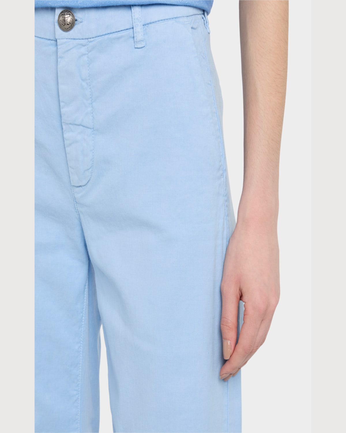 Kobi Halperin Shay Wide-leg Linen Blend Pants In Ice
