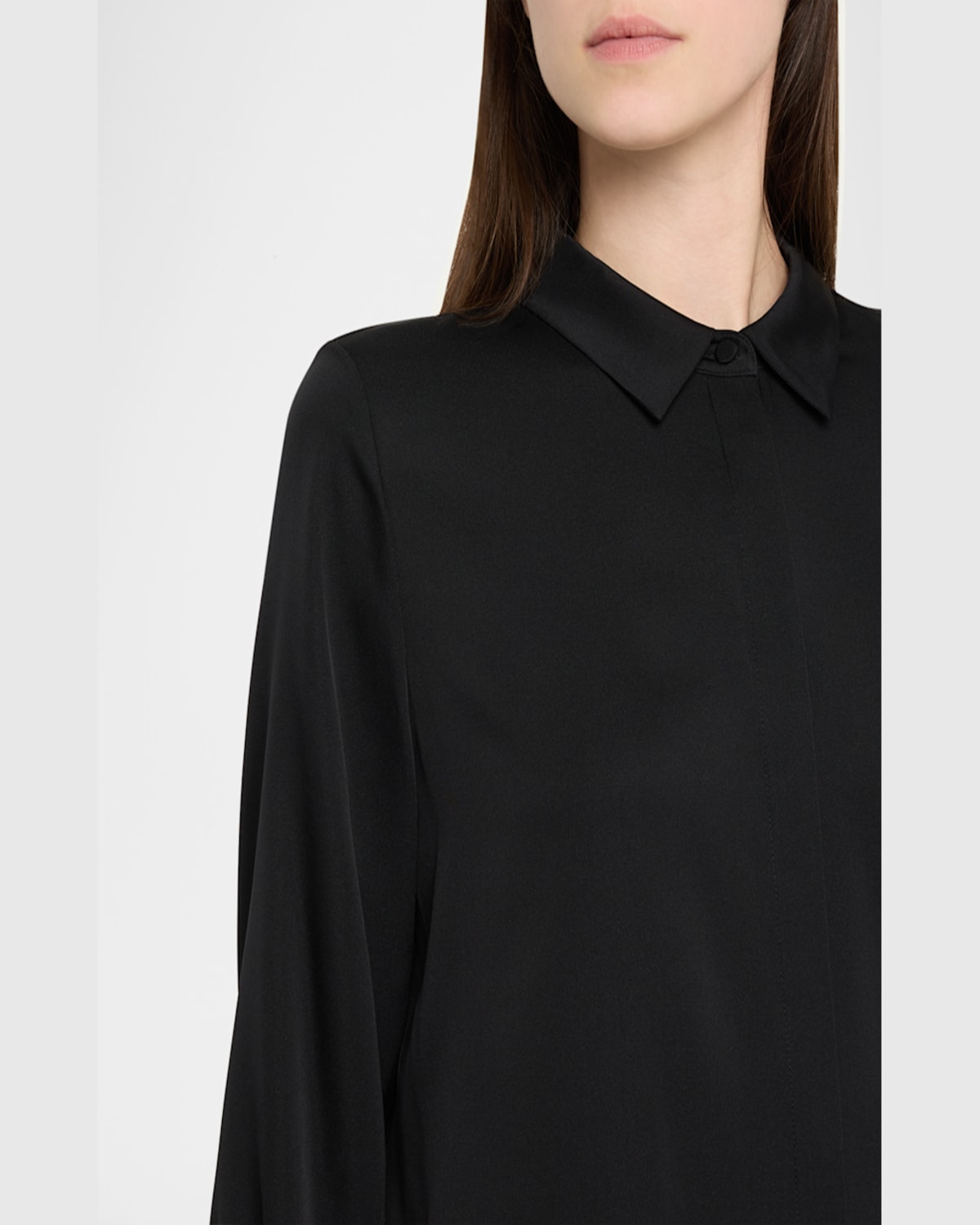 Kobi Halperin Devin Shimmer Embroidered Blouse In Black