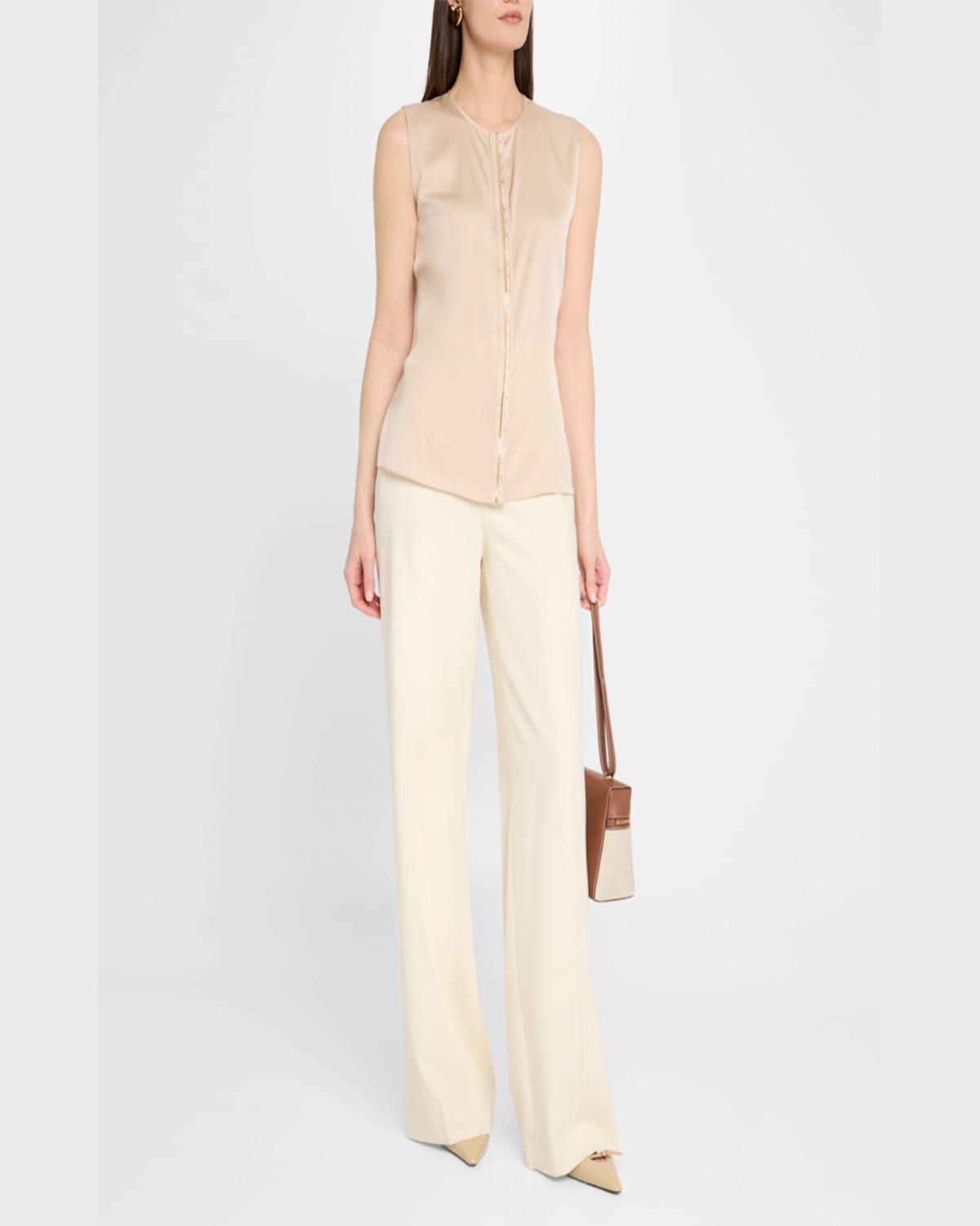 Kobi Halperin Robi Sleeveless Embroidered Blouse In Black