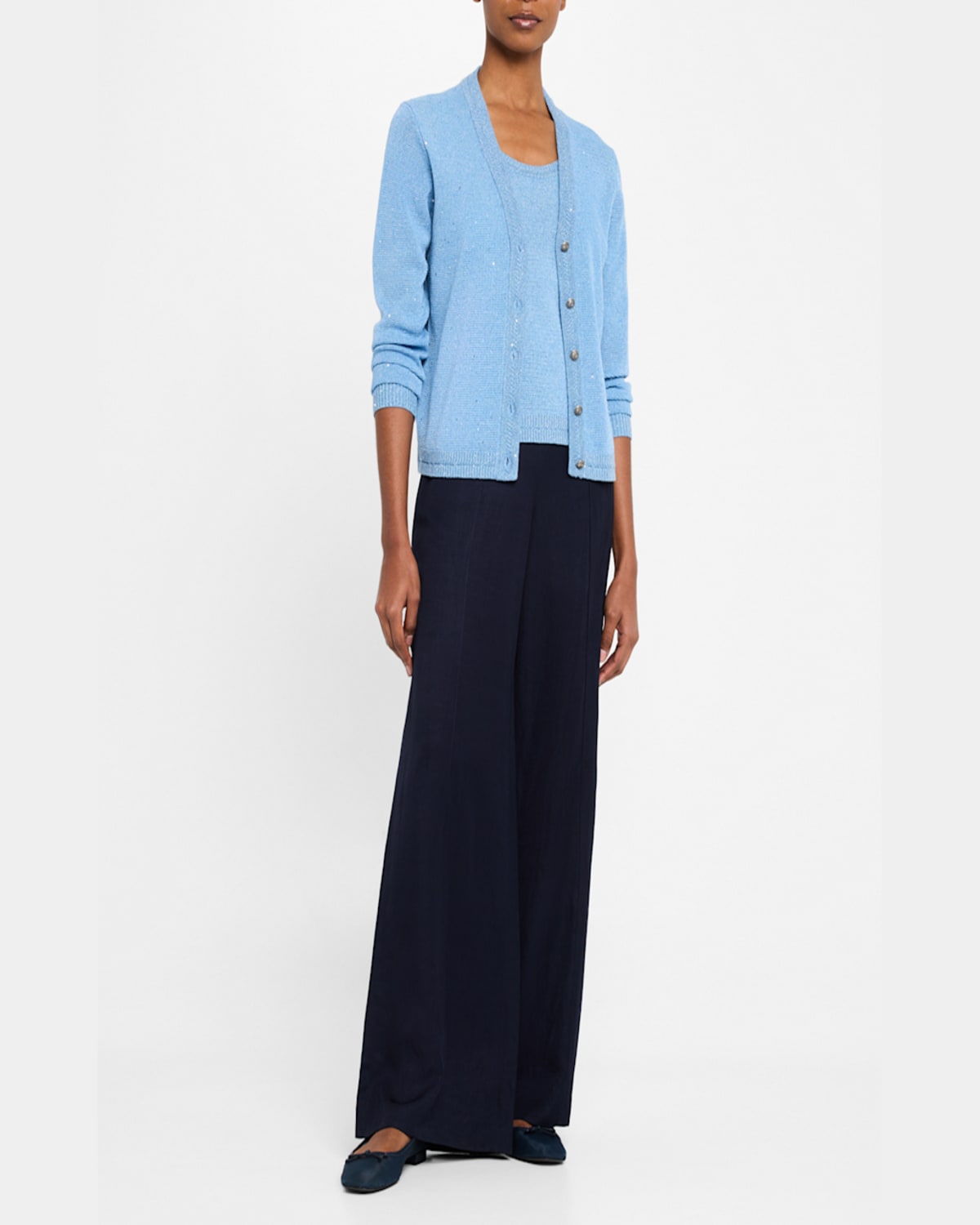Kobi Halperin Heidi Scoop-neck Knit Sweater In Dark Blue