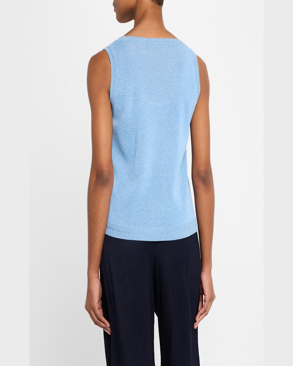 Kobi Halperin Heidi Scoop-neck Knit Sweater In Dark Blue