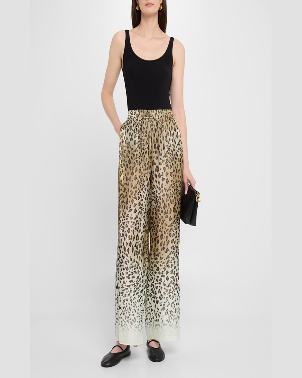 Kobi Halperin Michal Ombre Leopard-print Pants In Multi