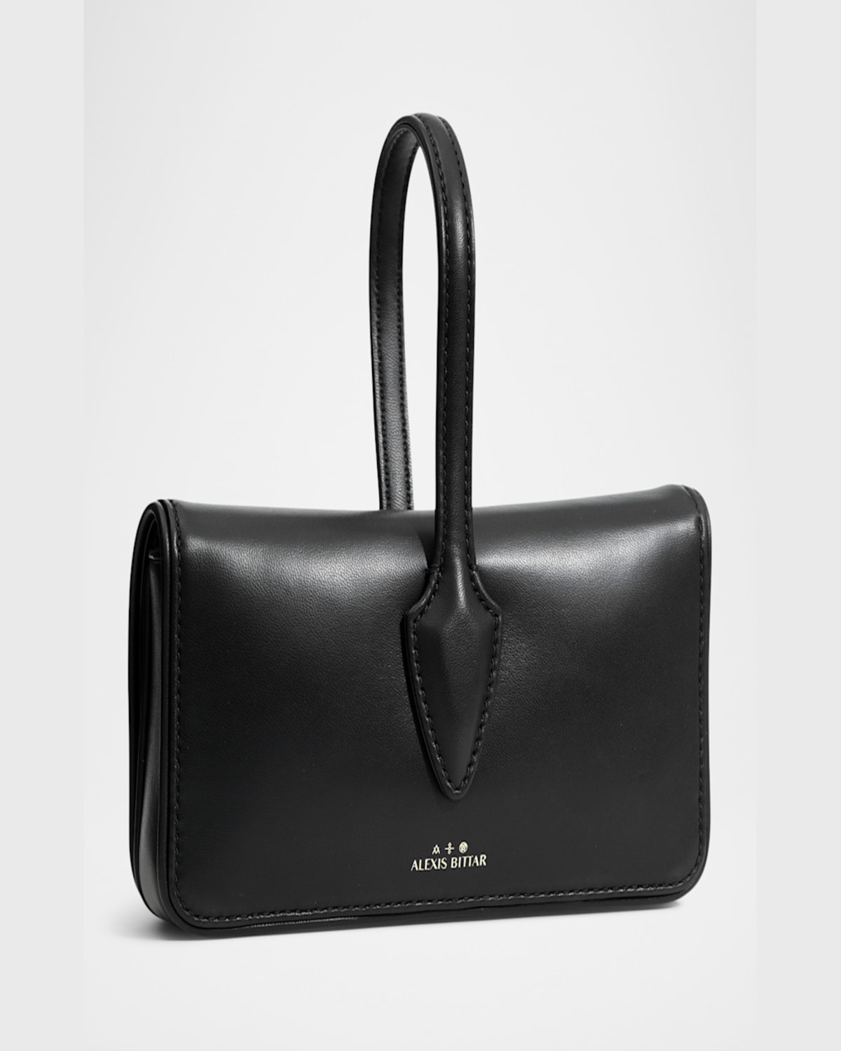 ALEXIS BITTAR LACE-UP LEATHER WRISTLET 