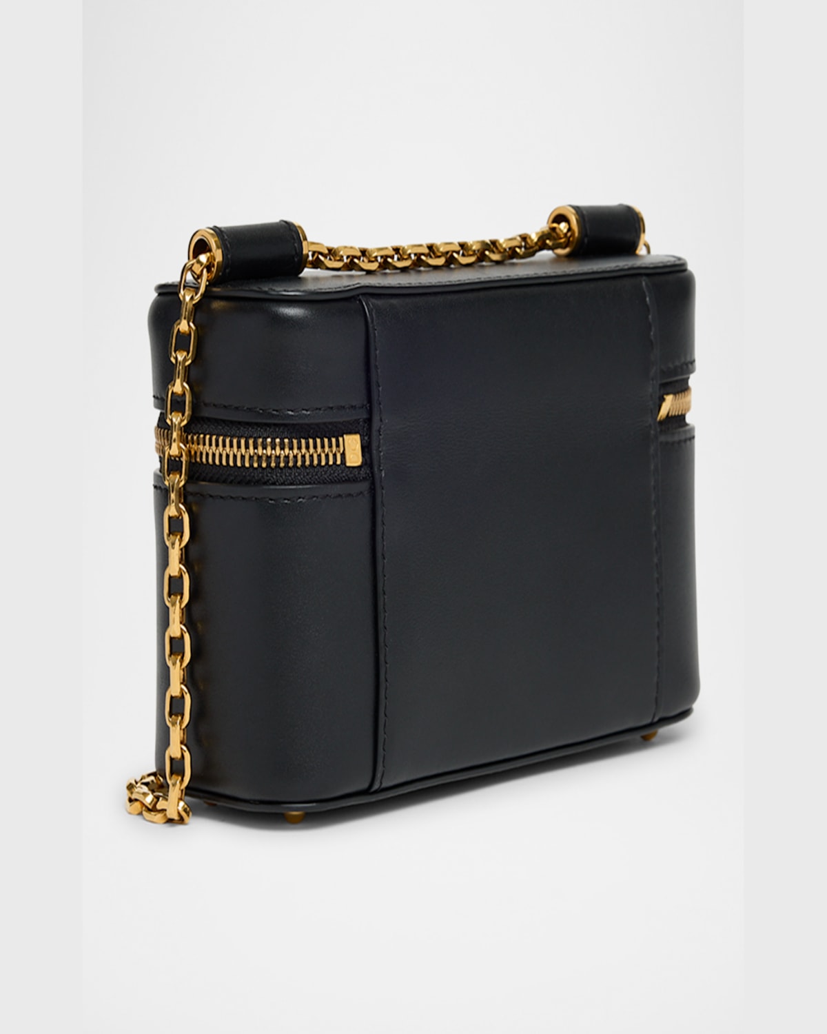 Dolce & Gabbana Sicily Calfskin Vanity Crossbody Bag In Nero