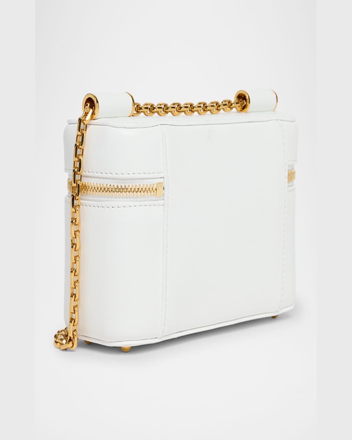 Dolce & Gabbana Sicily Calfskin Vanity Crossbody Bag In Bianco Ottico
