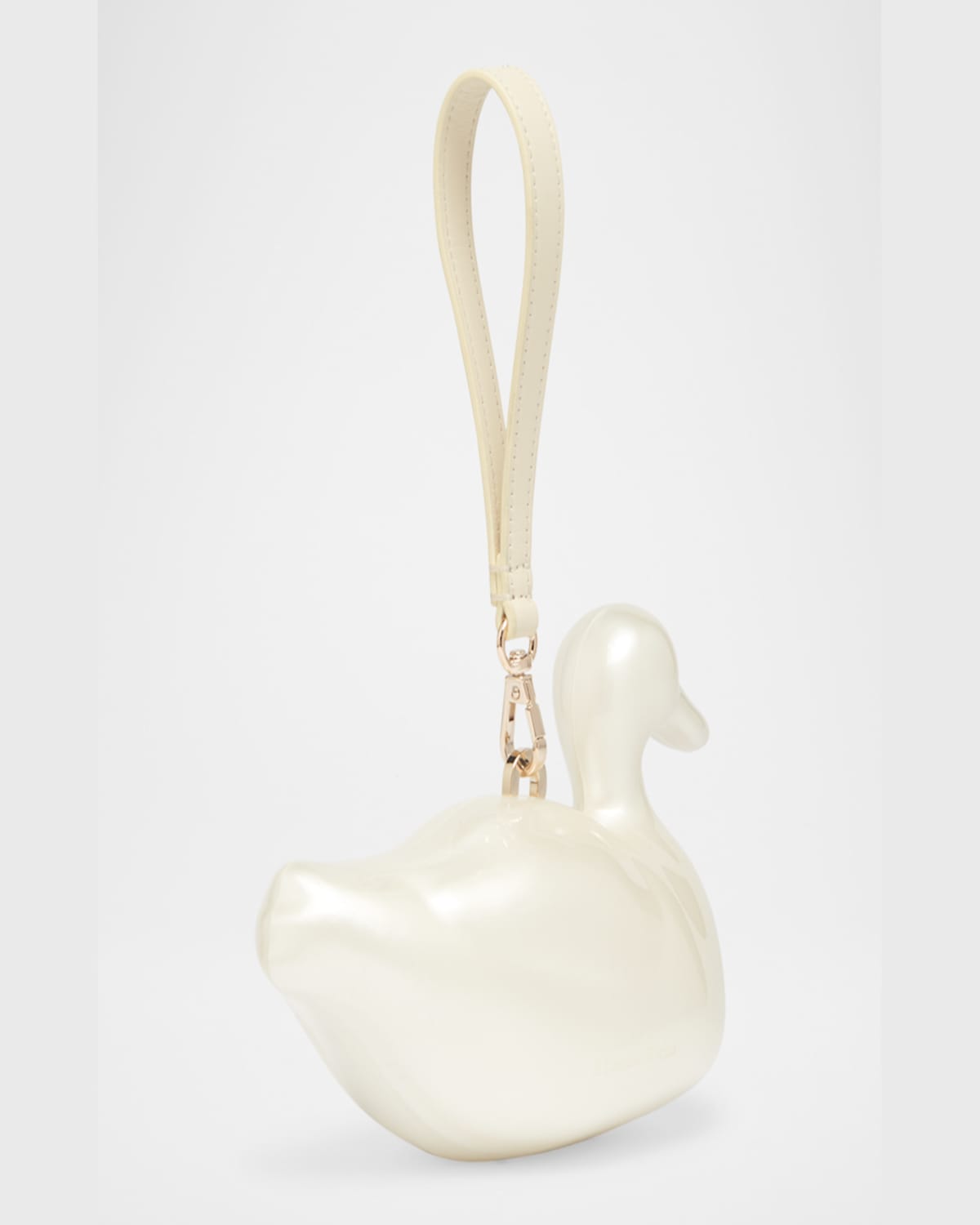 Simone Rocha Duck Pearly Crossbody Bag In Pearl