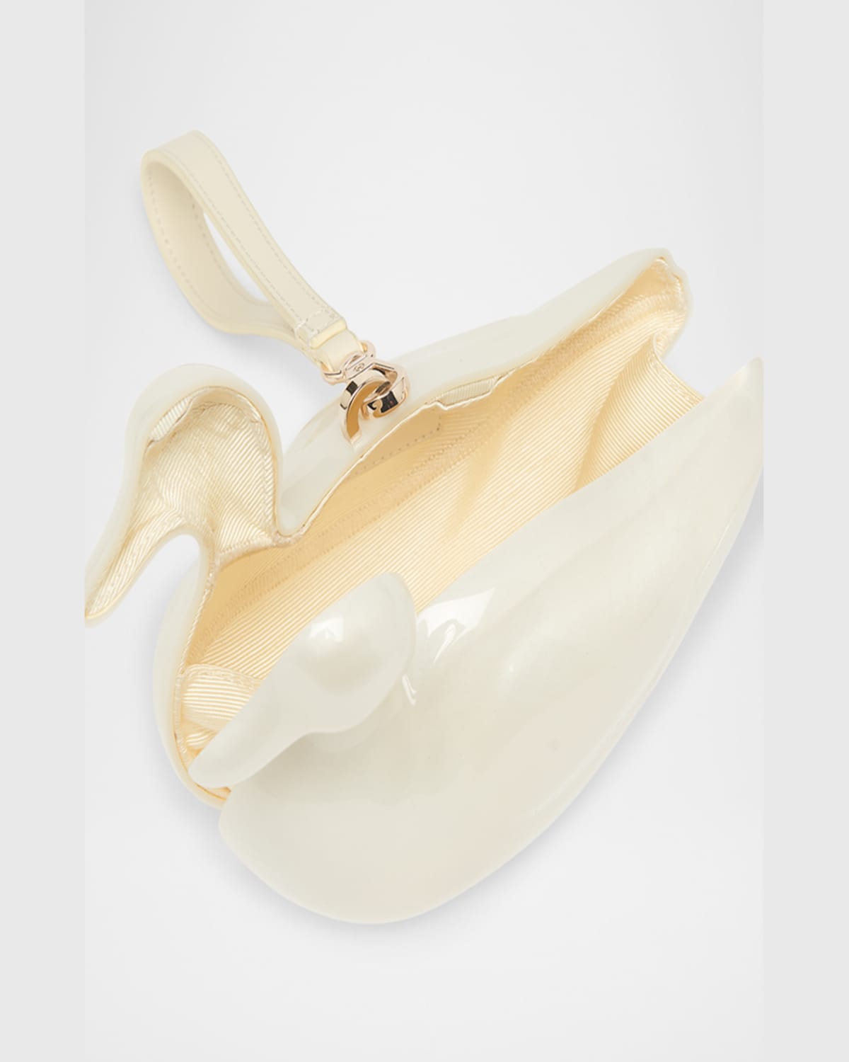 Simone Rocha Duck Pearly Crossbody Bag In Pearl