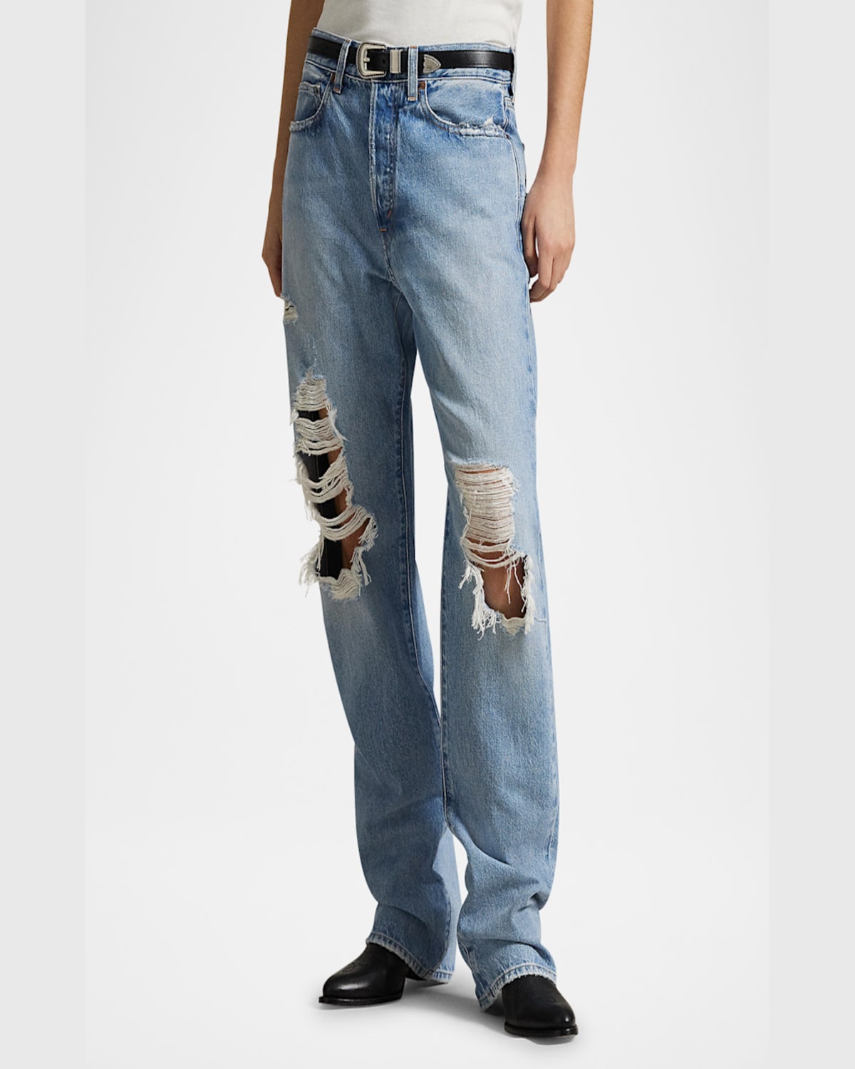 Polo Ralph Lauren Relaxed Straight Jeans In Myrtle Wash