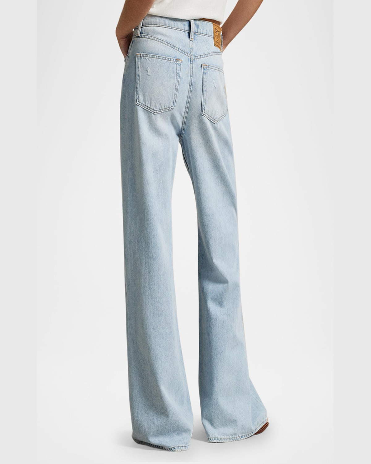 Polo Ralph Lauren High-rise Wide-leg Jeans In Novera Wash