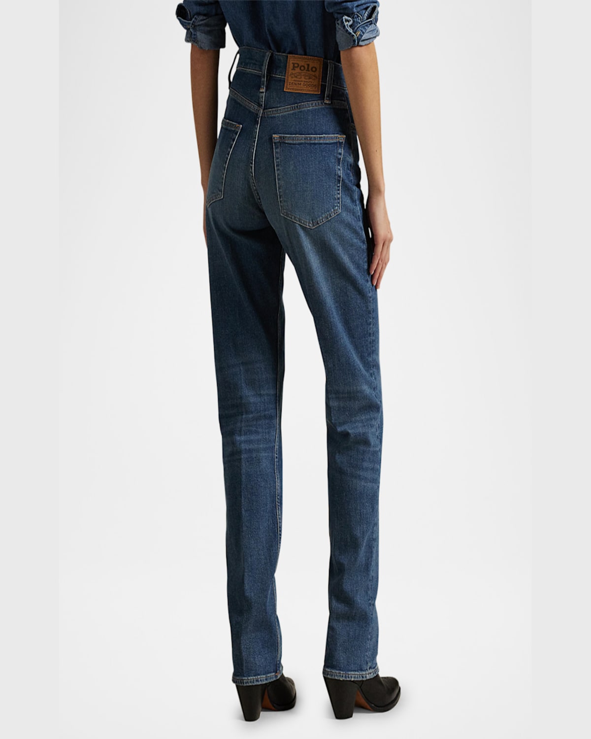 Polo Ralph Lauren High-rise Straight Jean In Telesto Wash
