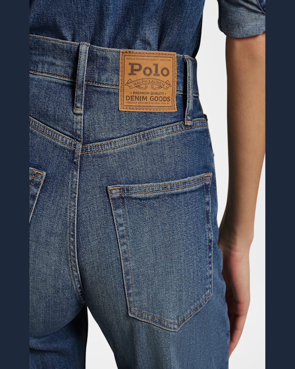 Polo Ralph Lauren High-rise Straight Jean In Telesto Wash
