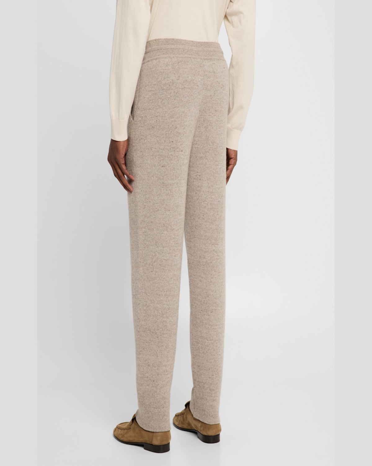 Loro Piana Men's Feriolo Cashmere Blend Drawstring Trousers In Delicate Bark