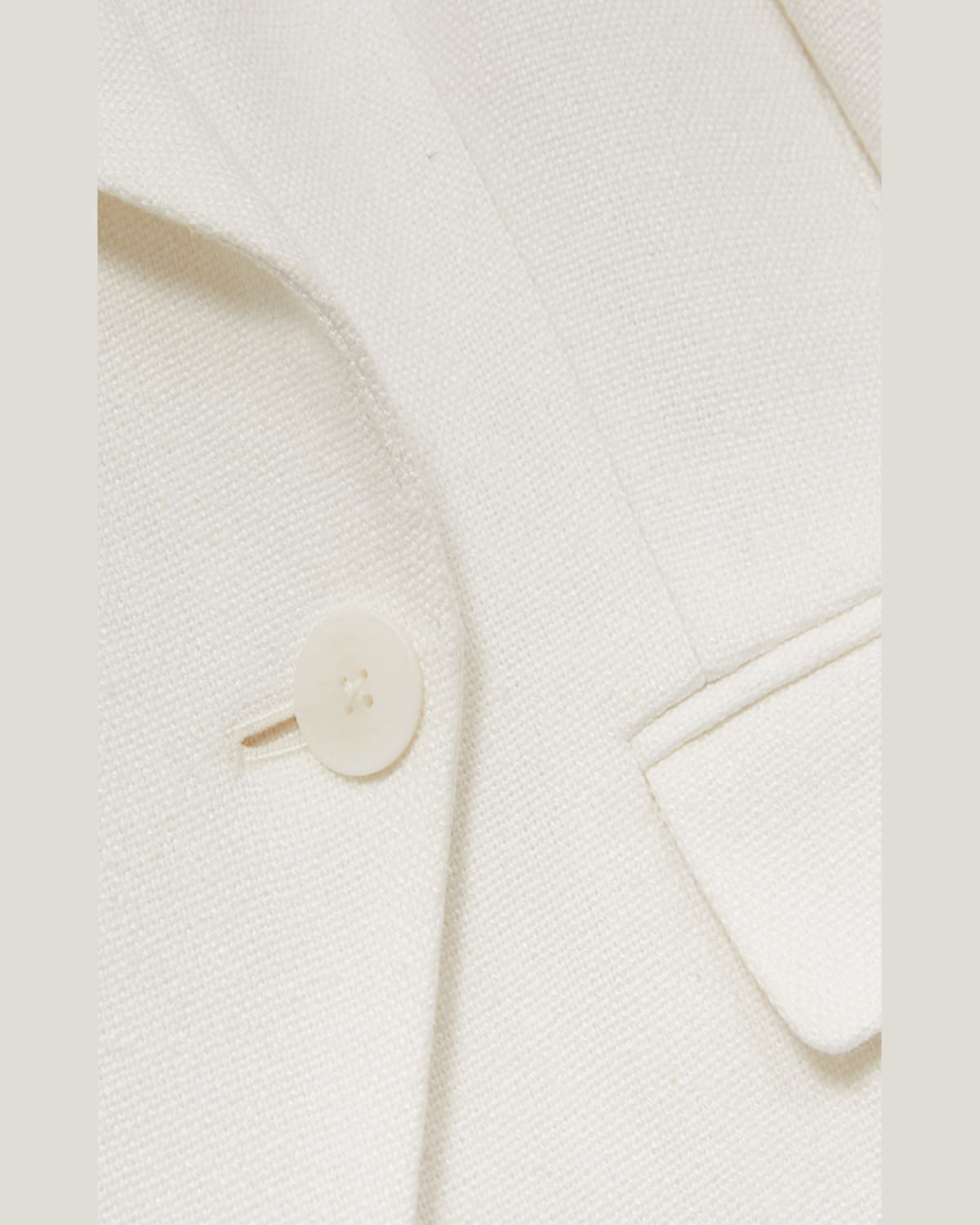Reiss Womens Devon Double-breasted Woven Blazer White In White