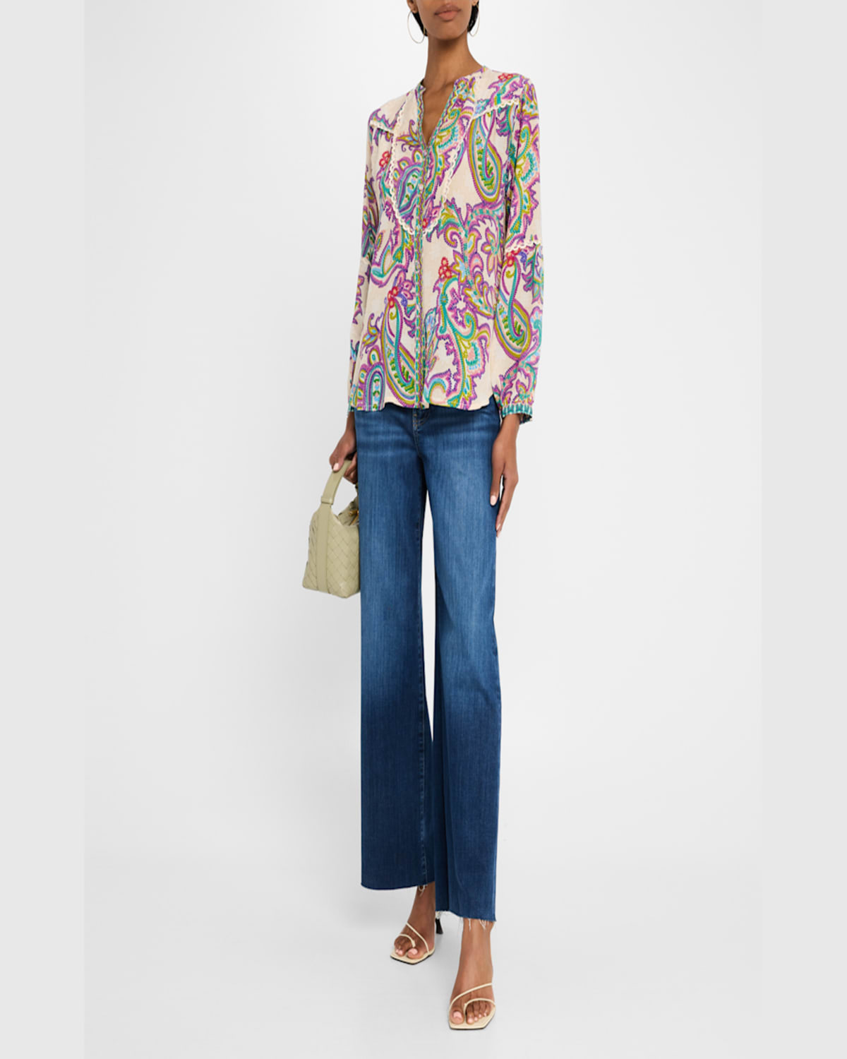 Johnny Was Noellie Paisley-print Silk Shirt