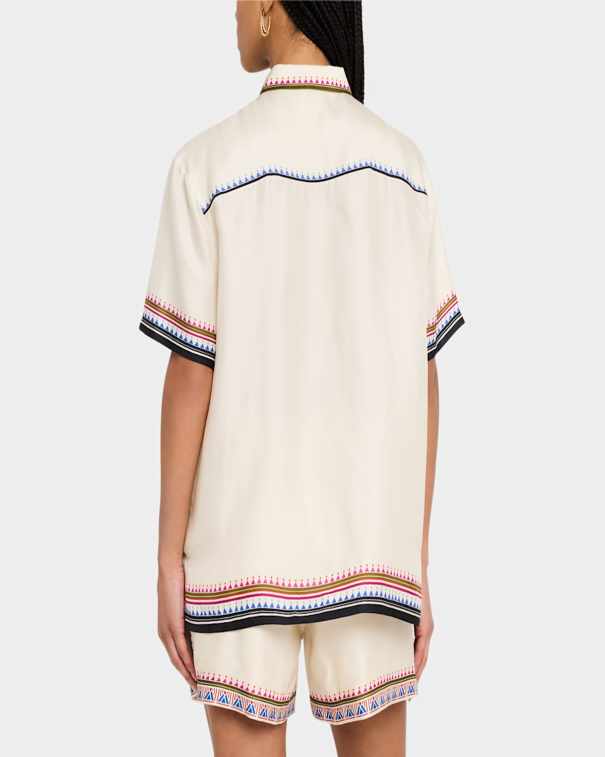Johnny Was Ophelia Floral-print Camp Shirt In Willah