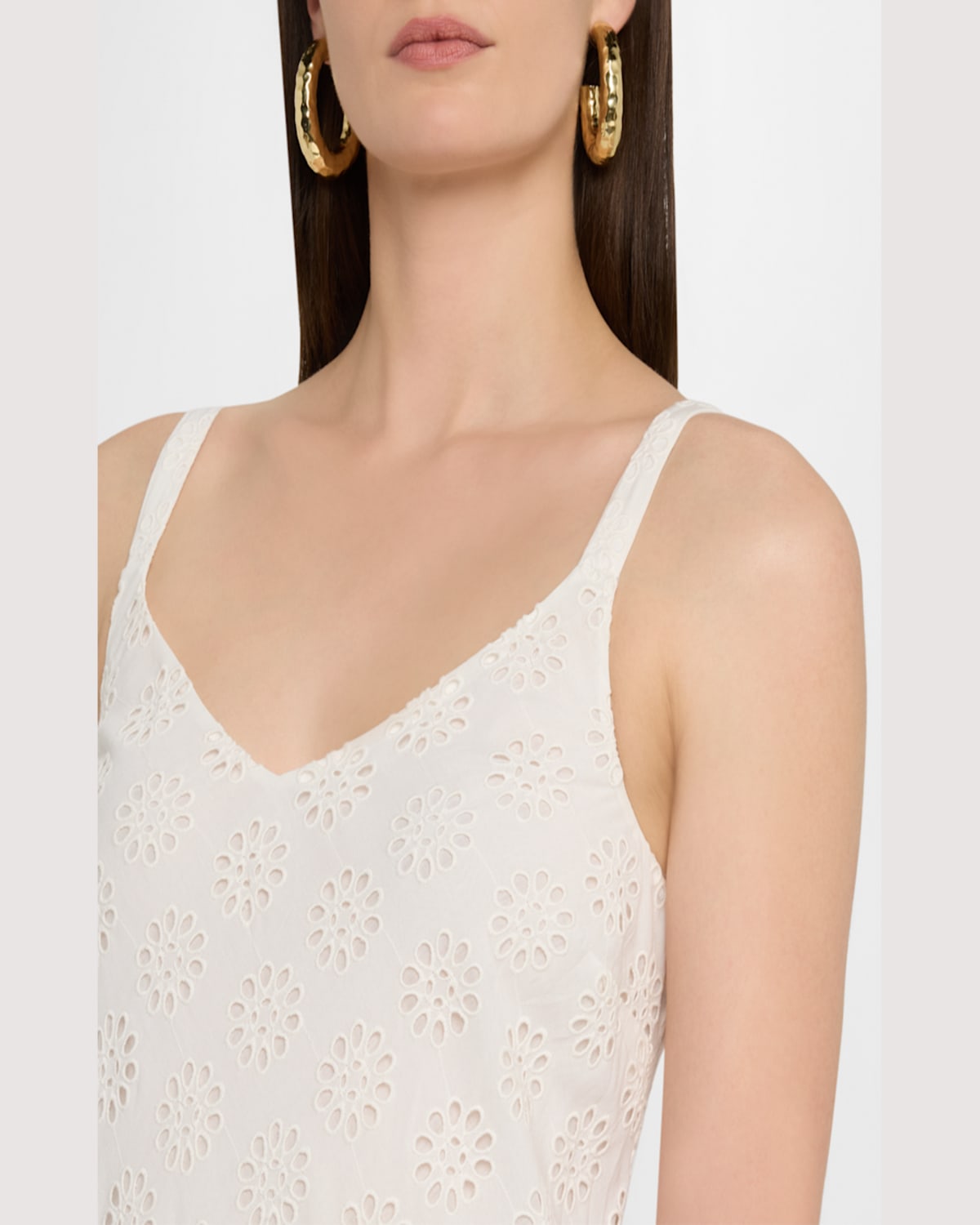 Johnny Was Gigi Eyelet Embroidered Maxi Dress