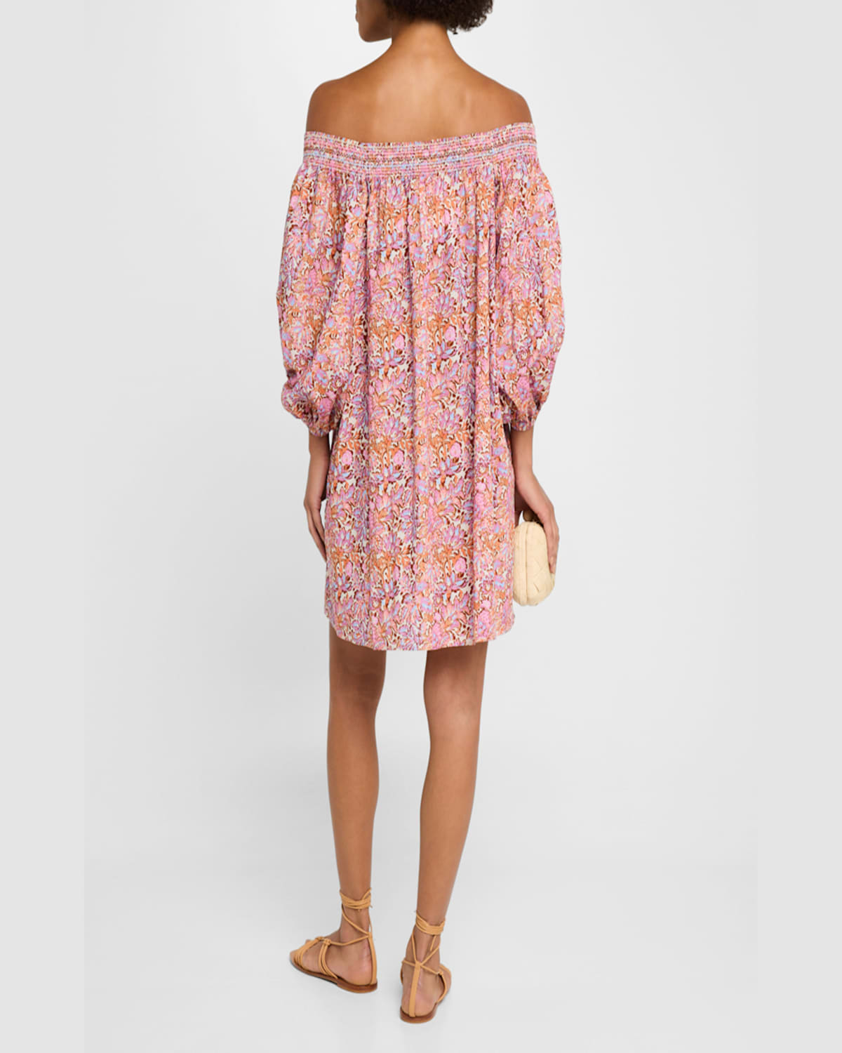 Vanessa Bruno Caldera Off-shoulder Shift Dress In Multicofidji