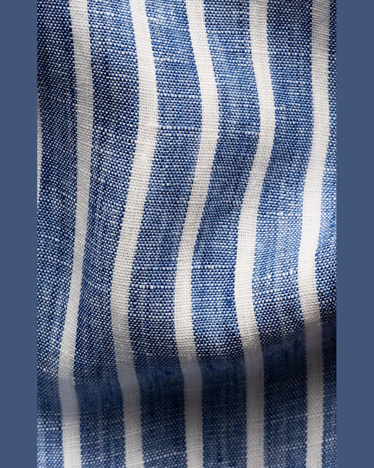 Eton Men's Signature Linen Stripe Contemporary Fit Casual Button-down Shirt