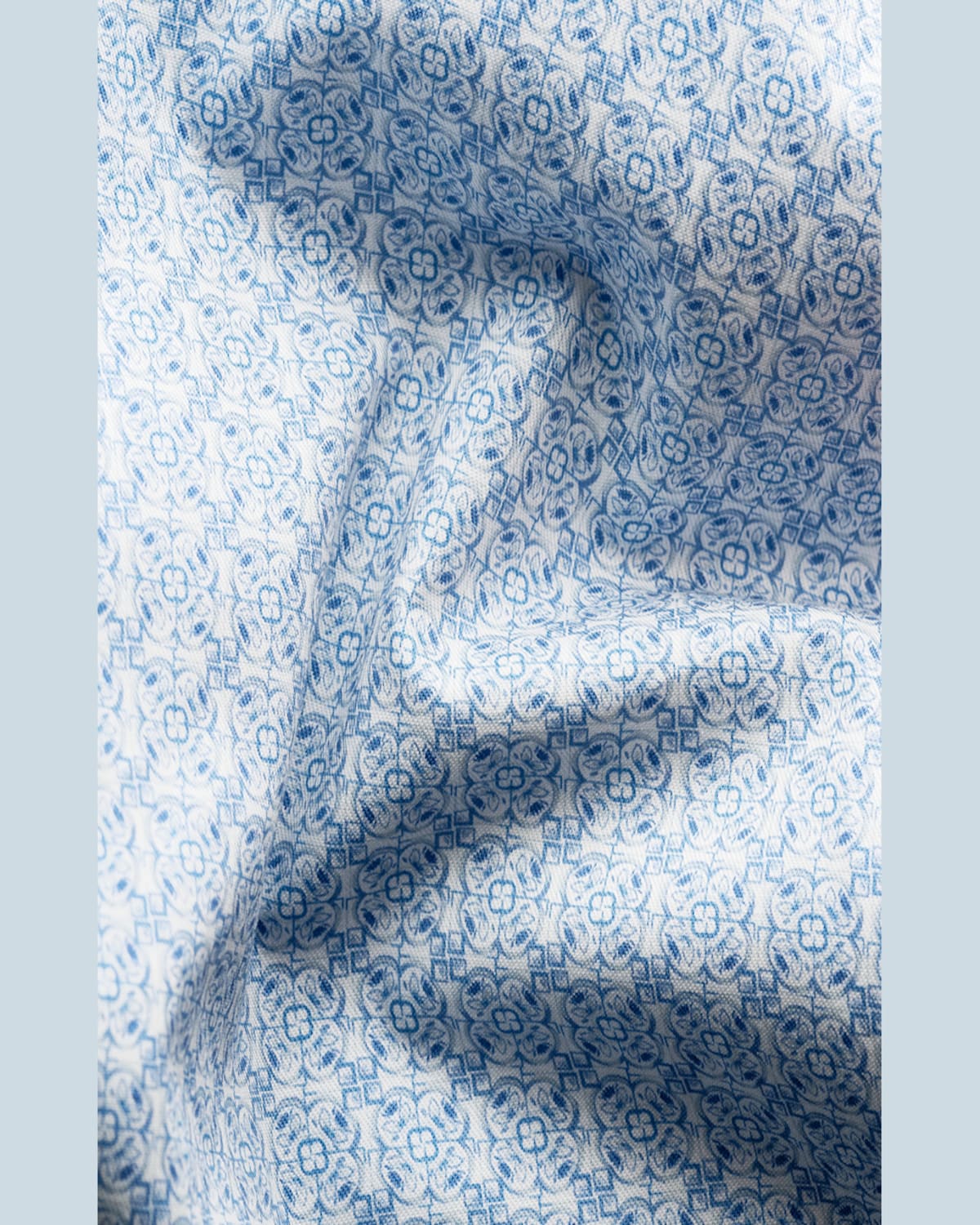 Eton Men's Signature Twill Mosaic-print Contemporary Fit Dress Shirt