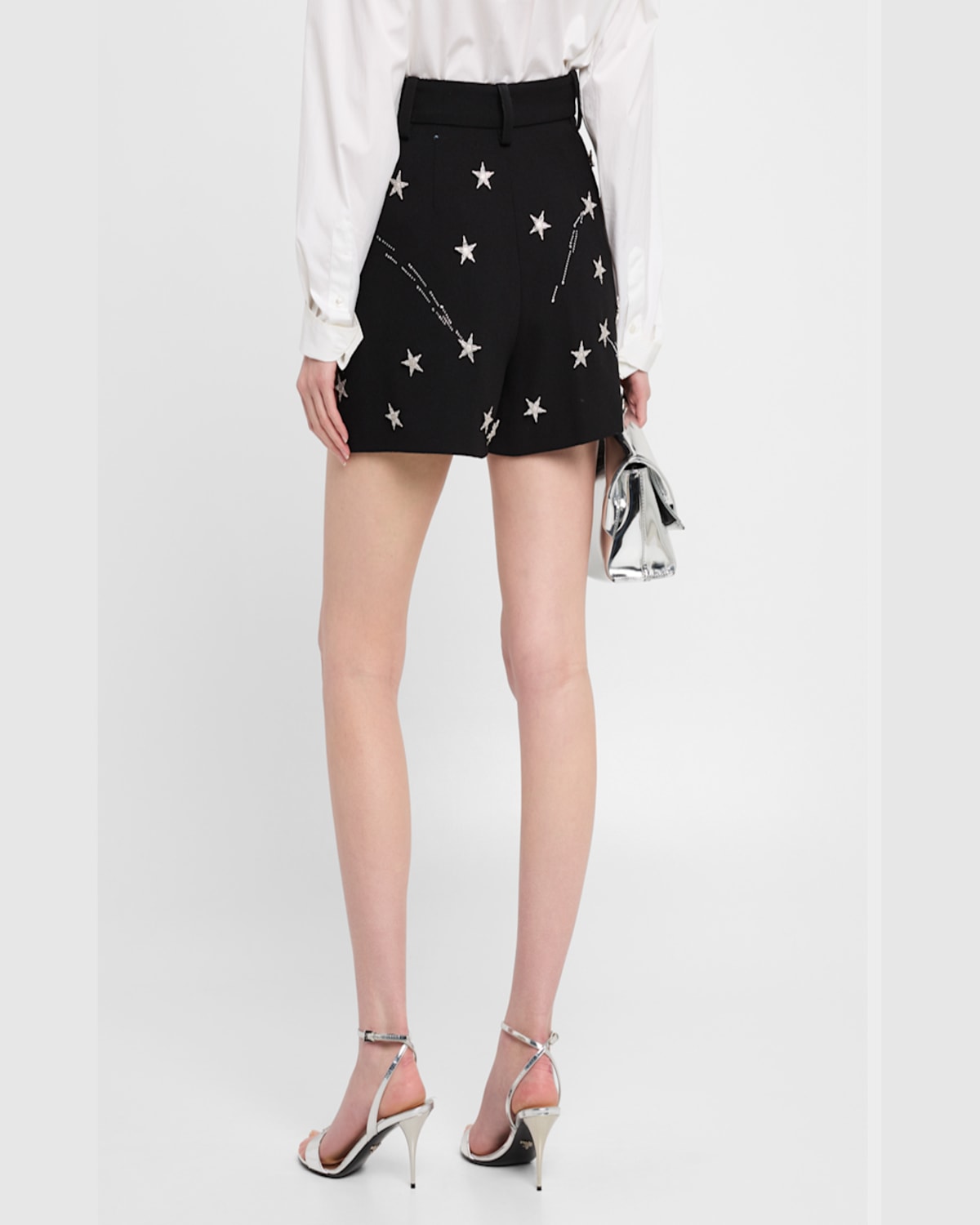 Libertine Shooting Stars Embellished High-rise Shorts