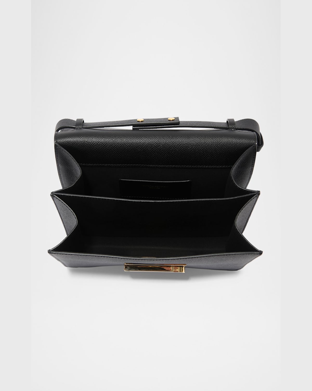 Victoria Beckham The Dorian Flap Leather Crossbody Bag In Black