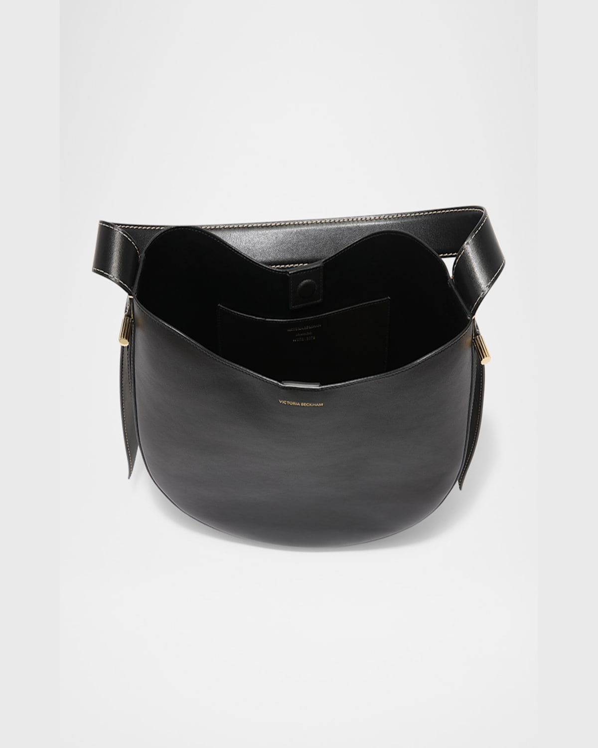 Victoria Beckham Womens Dia Hobo Leather Shoulder Bag Black In Black