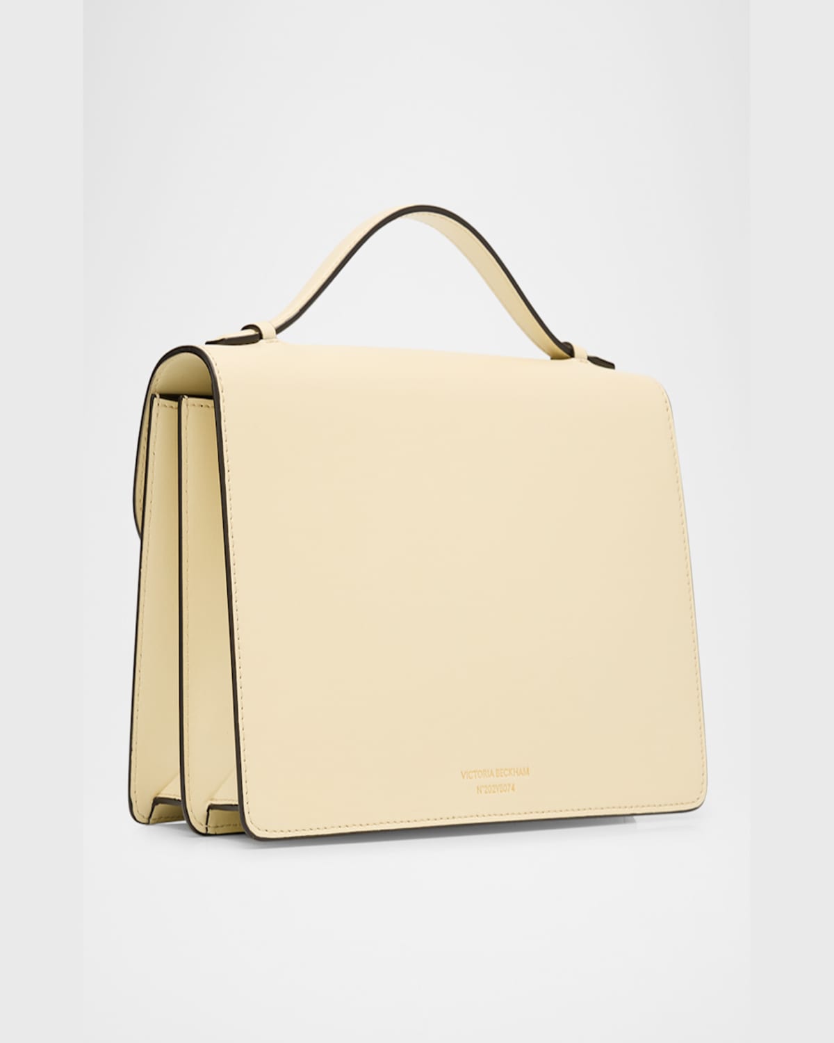 Victoria Beckham The Dorian Flap Leather Crossbody Bag In Ivory