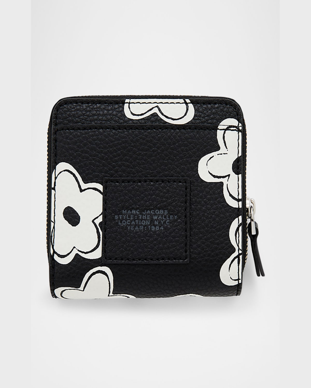 Marc Jacobs The Mini Compact Wallet In Blackwhite