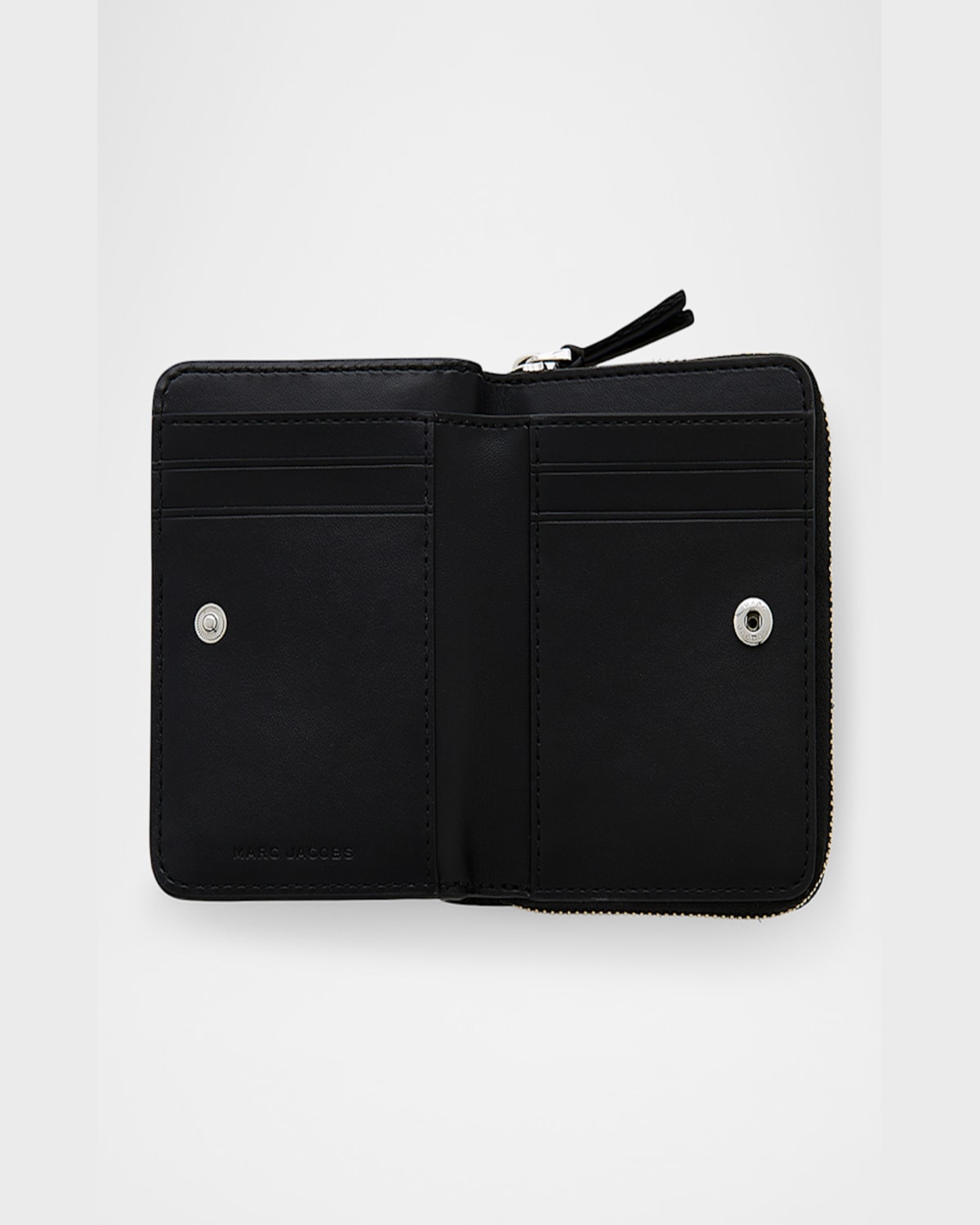 Marc Jacobs The Mini Compact Wallet In Blackwhite