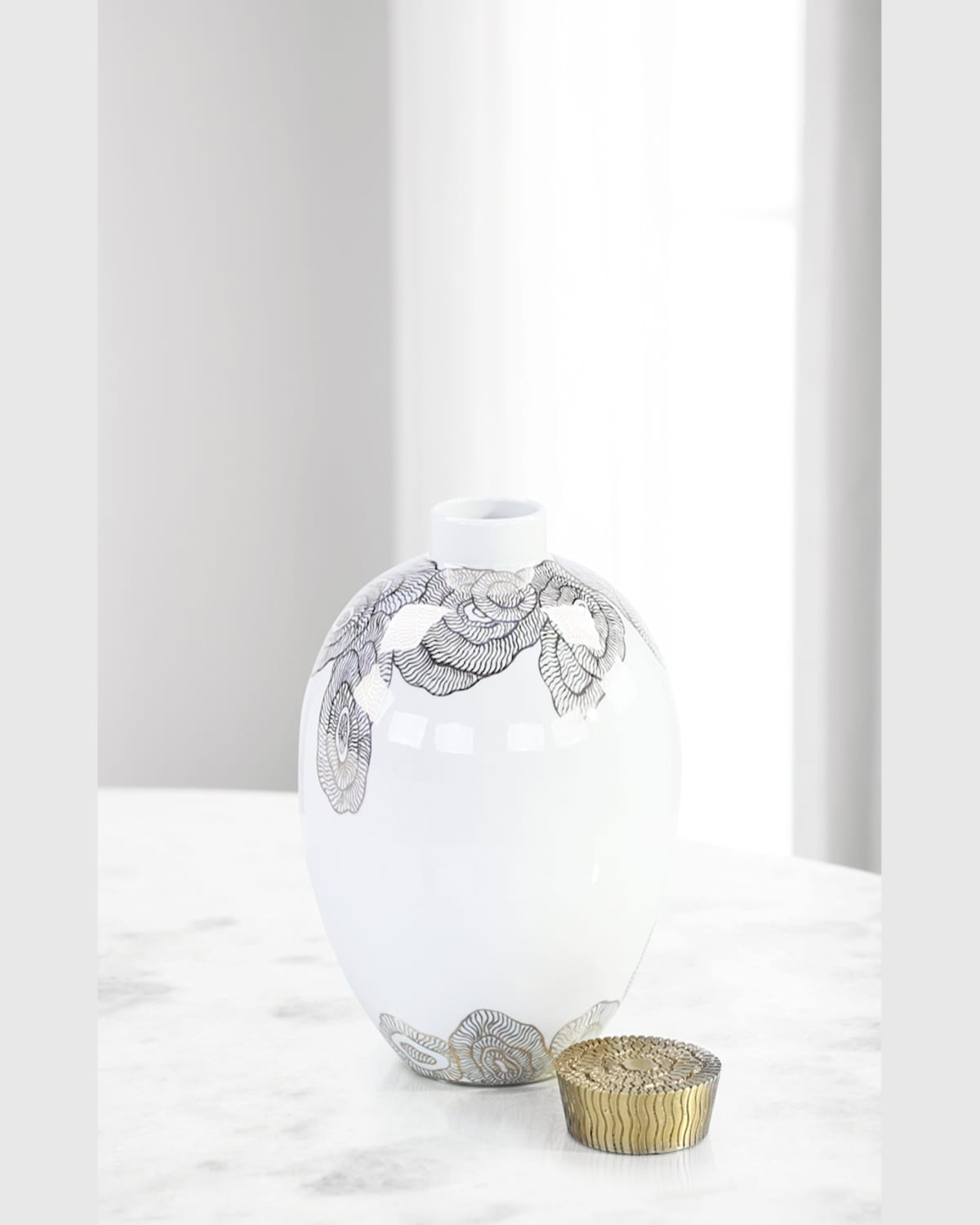 John-richard Collection Mithran Vase, Small In White