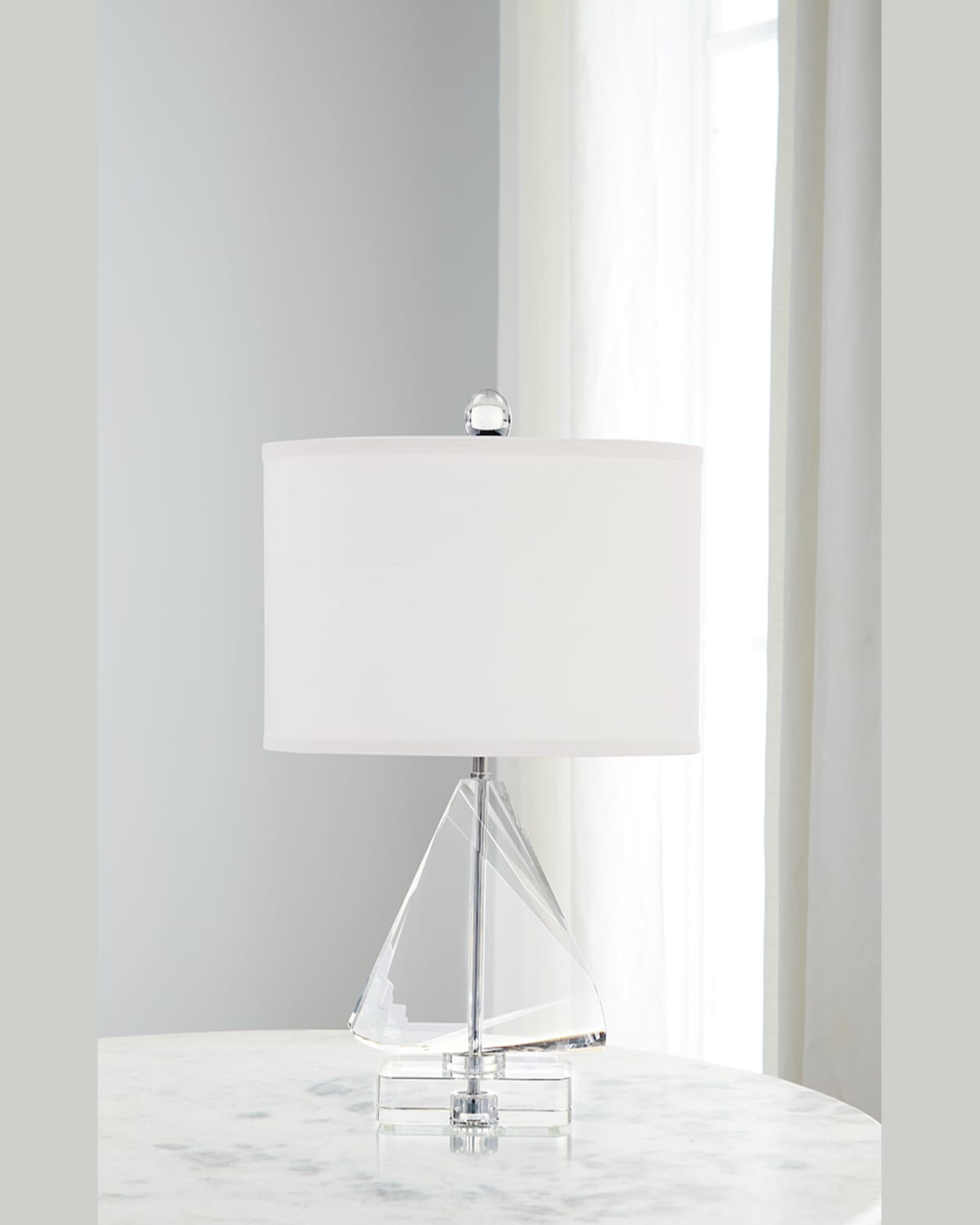 John-richard Collection Acute Table Lamp In Clear
