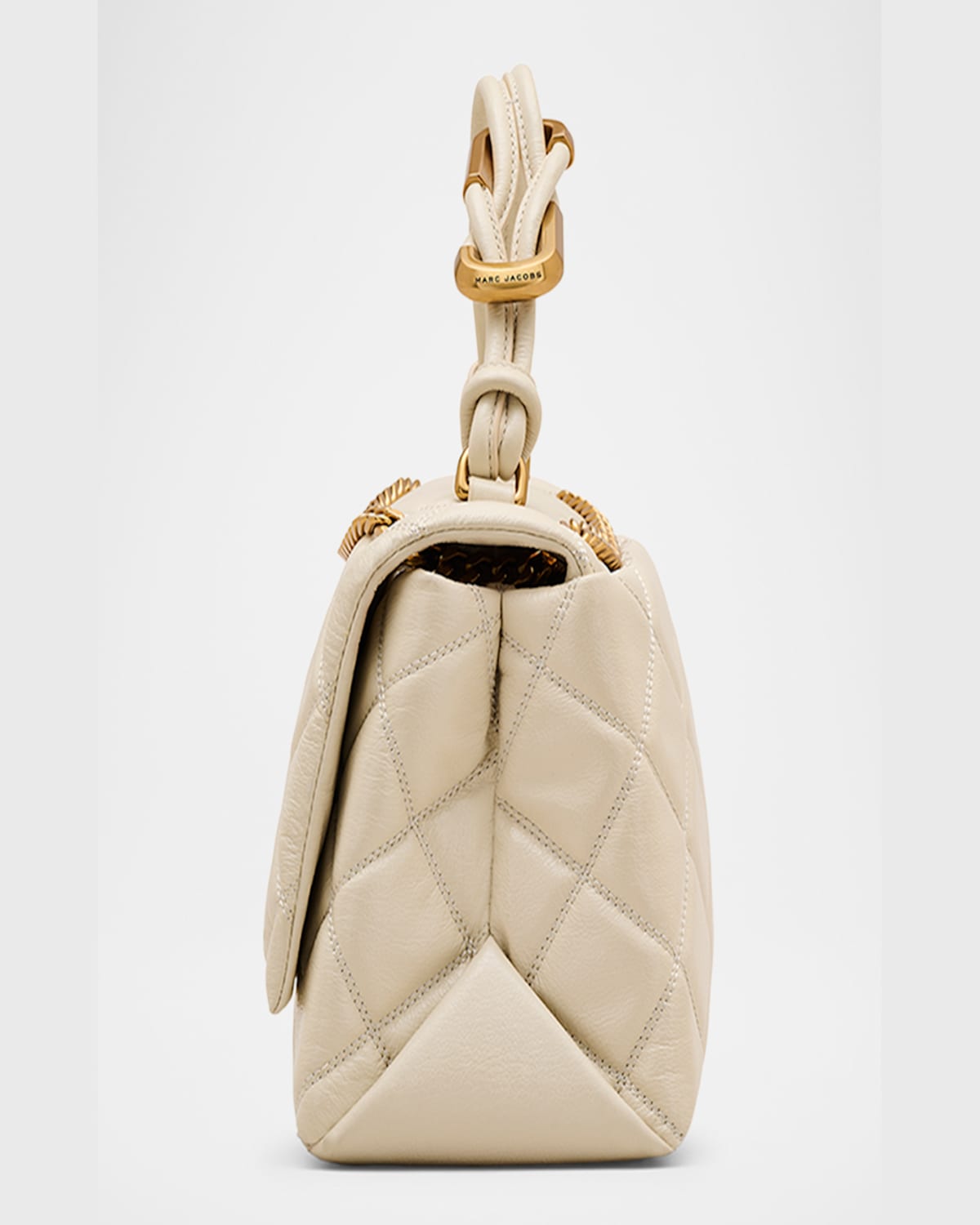 Marc Jacobs The Dual Chain Shoulder Bag In Cloud White