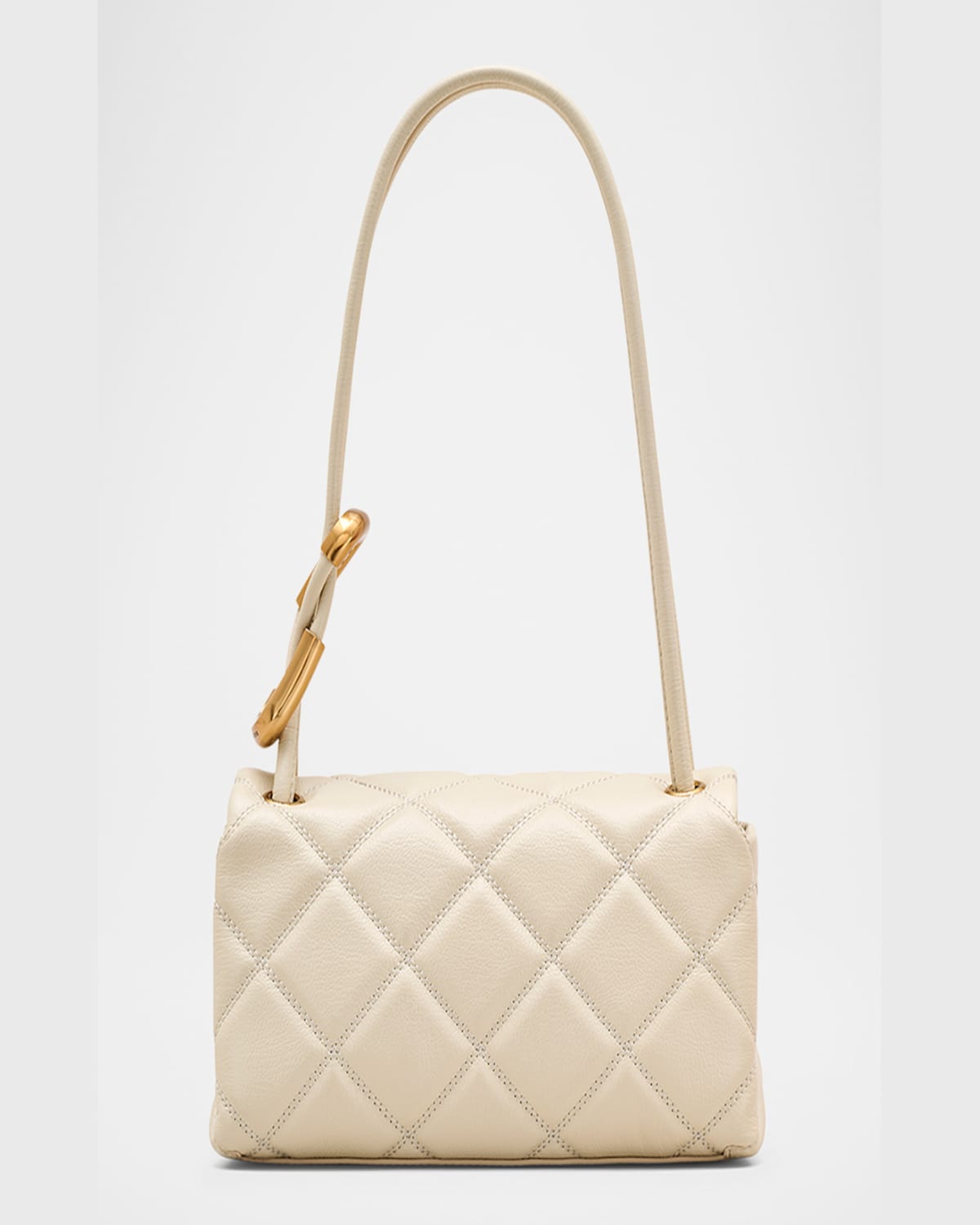 Shop Marc Jacobs The Mini Dual Shoulder Bag In Cloud White