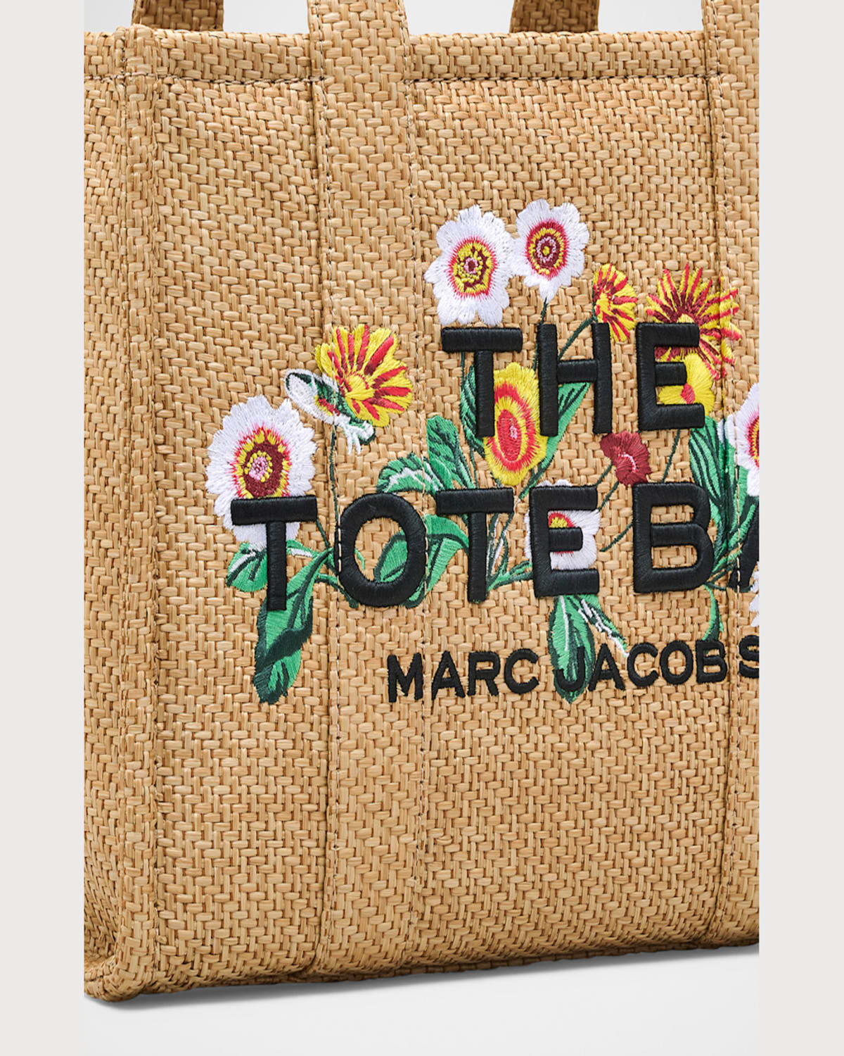 Marc Jacobs Raffia Medium The Daisy Tote Bag Handbag In Natural