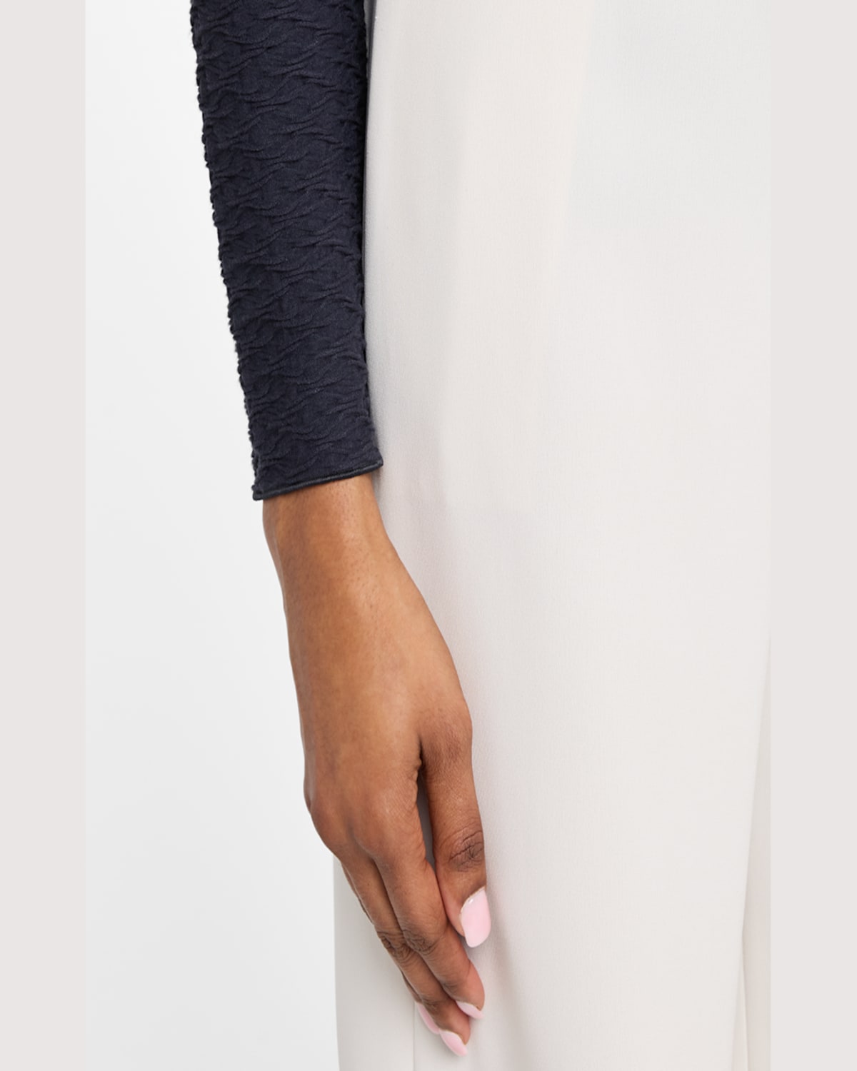 Emporio Armani High-rise Straight-leg Trousers In Off White