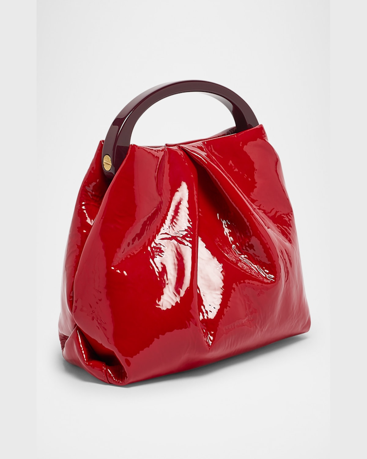 DRIES VAN NOTEN CRISP PATENT LEATHER CROSSBODY BAG 