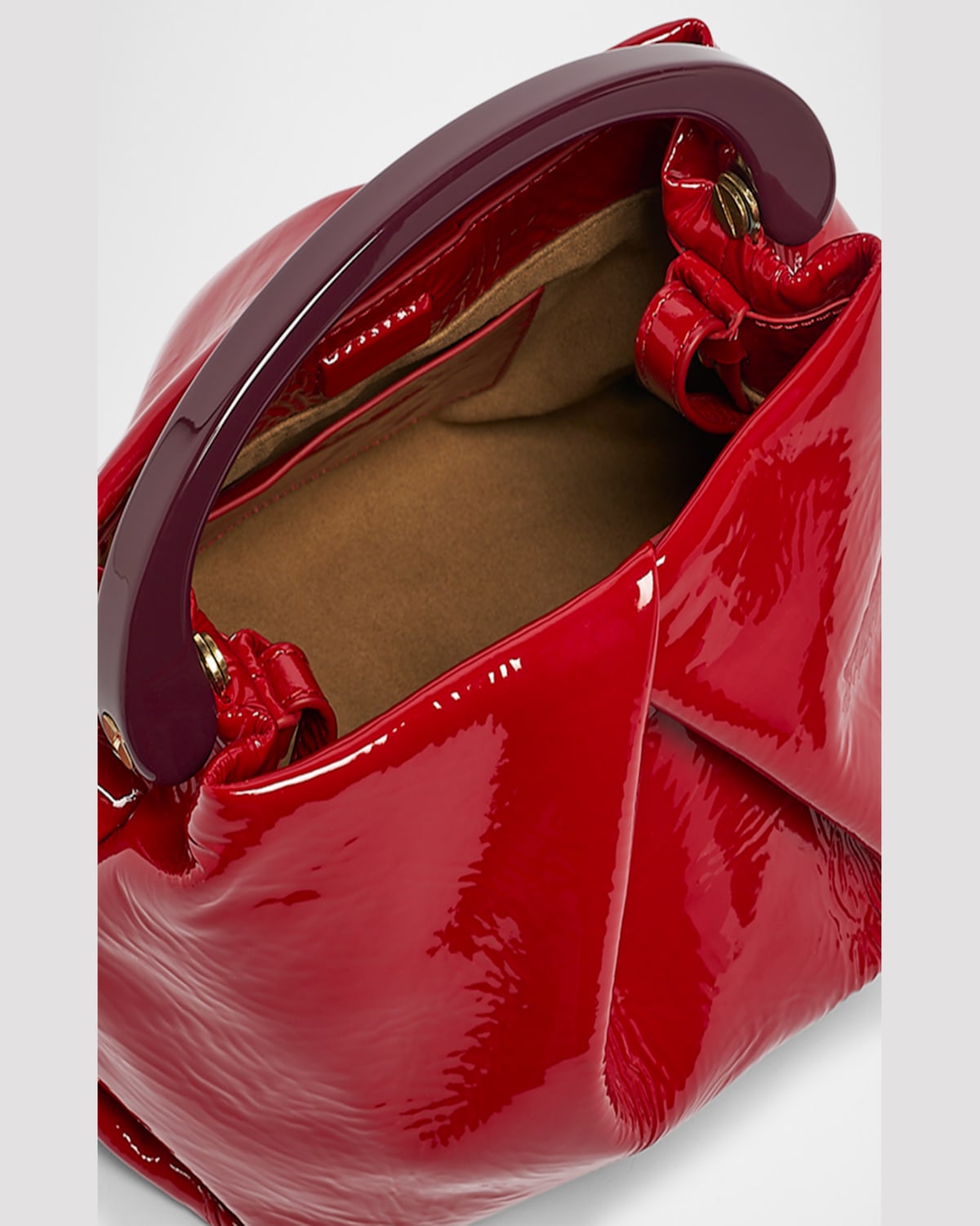 DRIES VAN NOTEN CRISP PATENT LEATHER CROSSBODY BAG 