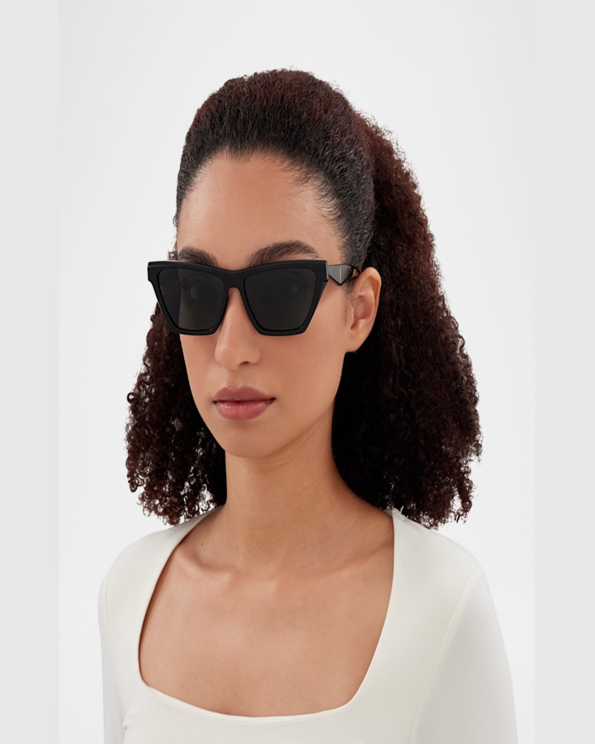 Saint Laurent Sl M103 Linea Monogram 005 Black Sunglasses