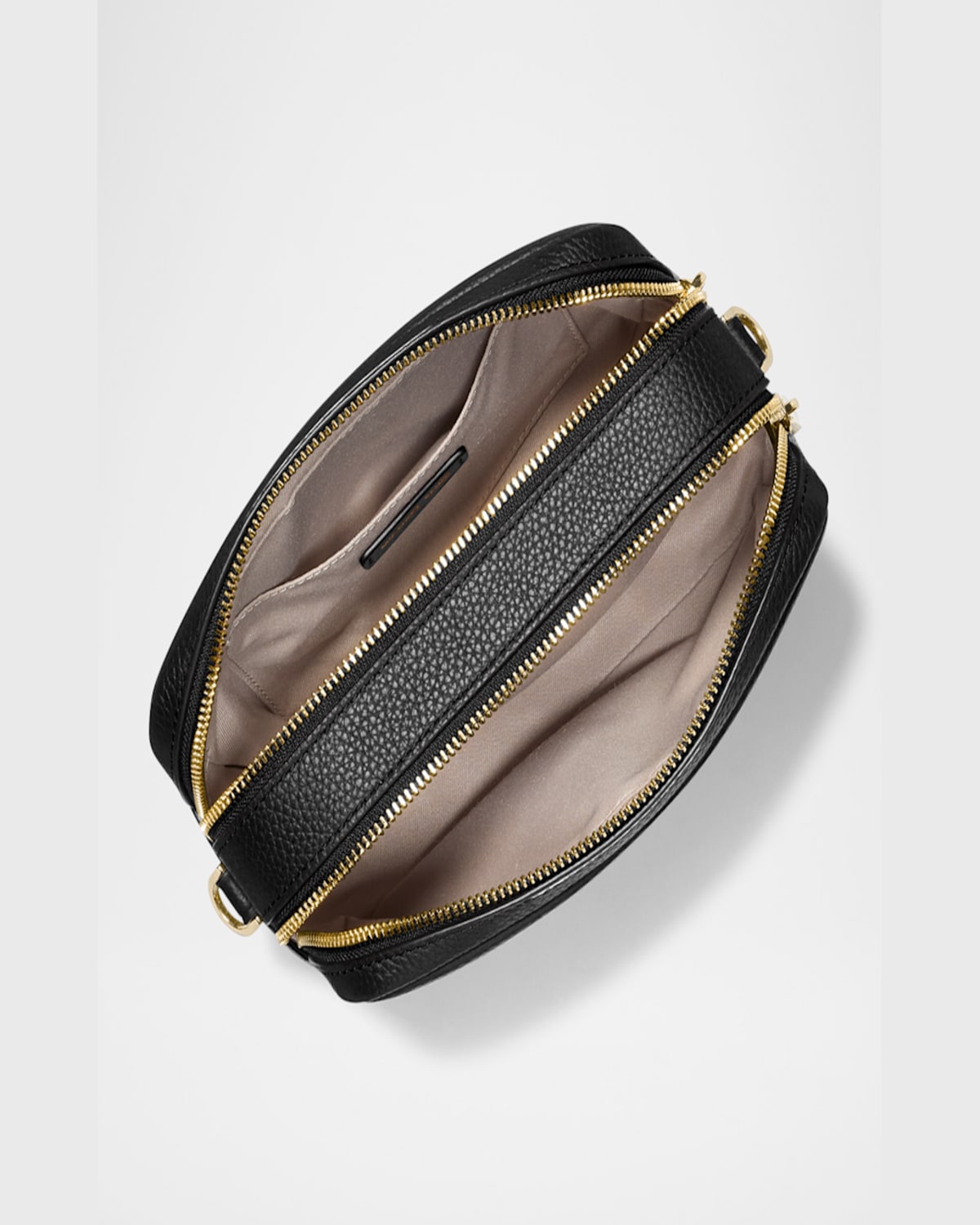 Michael Michael Kors Vee Fanny Pack Cerulean Vinyl In Black