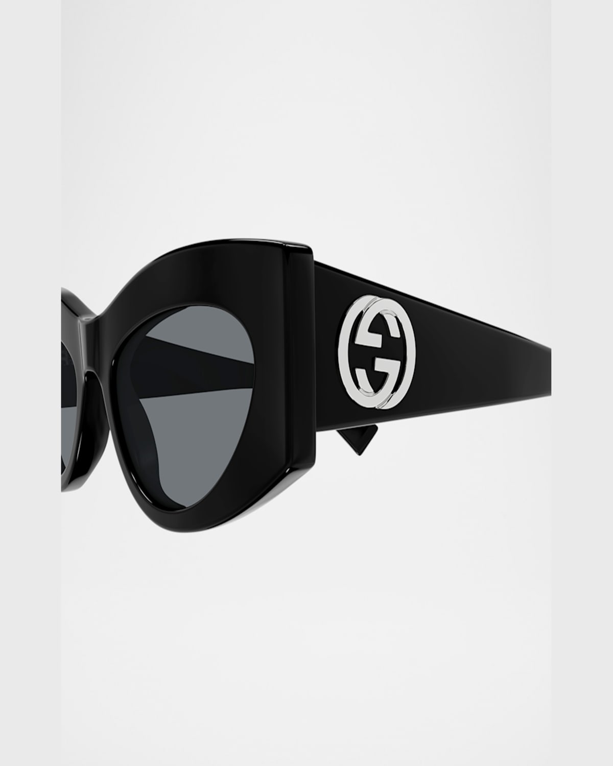 Gucci Cat-eye Acetate Sunglasses In Black