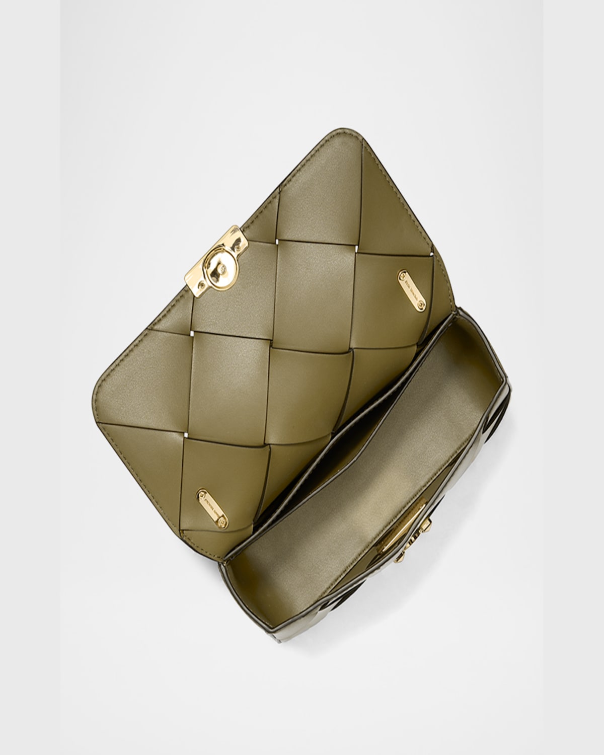 MICHAEL MICHAEL KORS TRIBECA SMALL CONVERTIBLE WOVEN SHOULDER BAG 