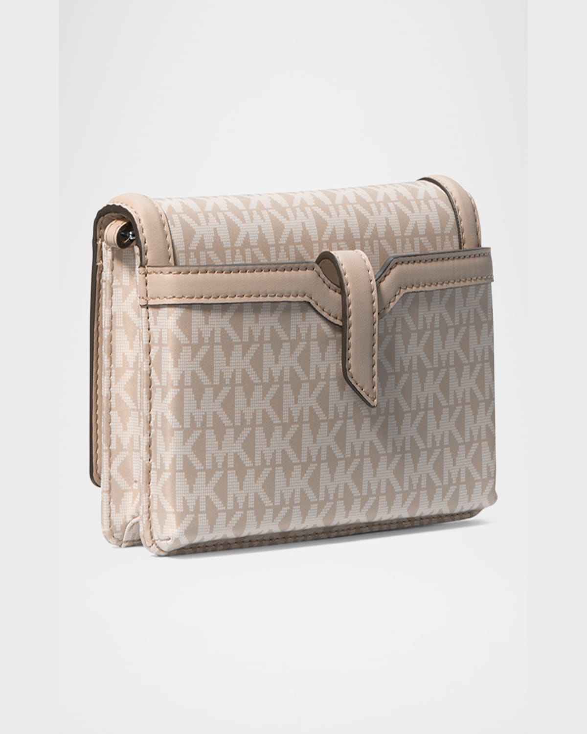 Michael Michael Kors Jet Set Large Monogram Crossbody Bag In Light Sand