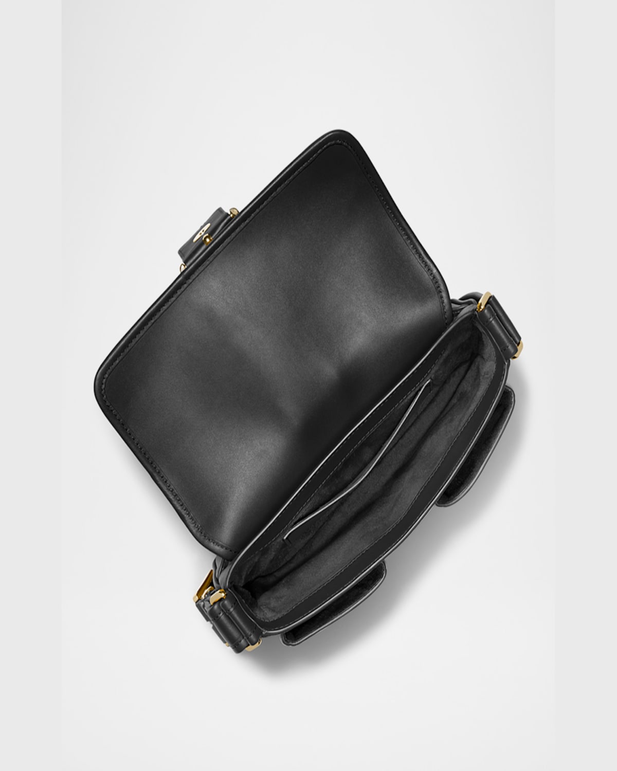 MICHAEL MICHAEL KORS COLBY BUCKLE LEATHER SHOULDER BAG 