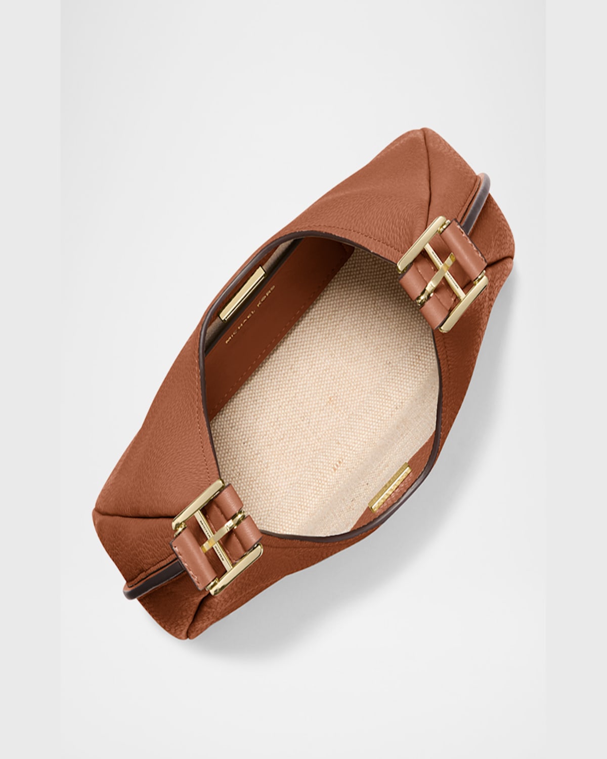 Shop Michael Michael Kors Nolita Small Leather Hobo Shoulder Bag In Luggage