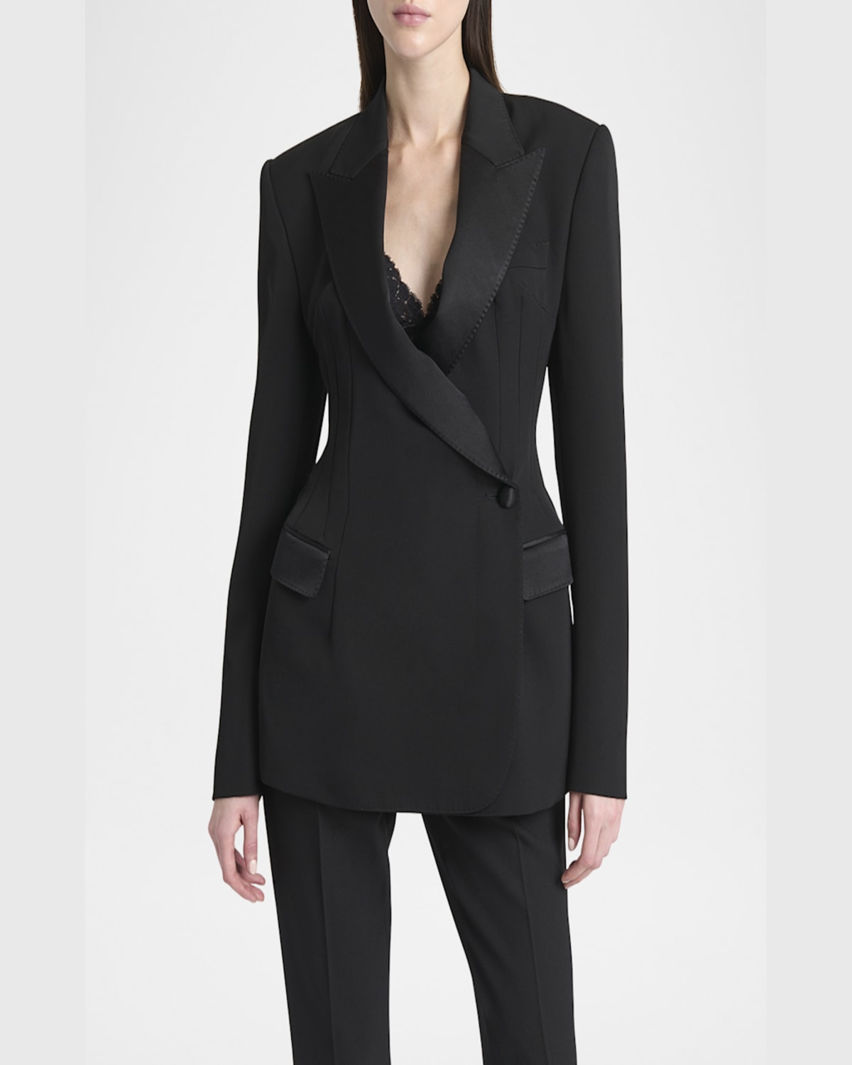 Dolce & Gabbana Double-breasted Blazer Peak Lapels In Black