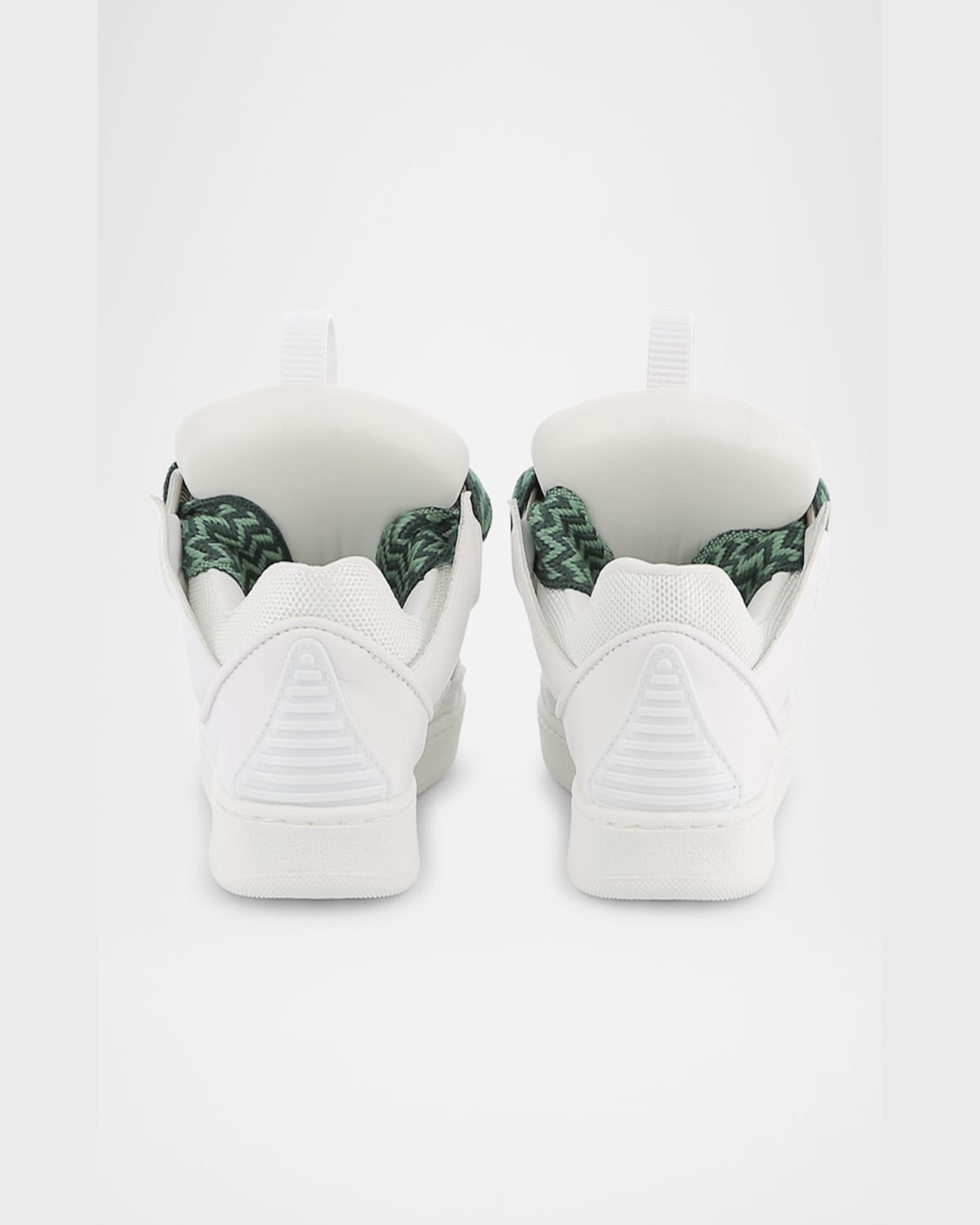 Lanvin Kids Leather Curb Trainers In White